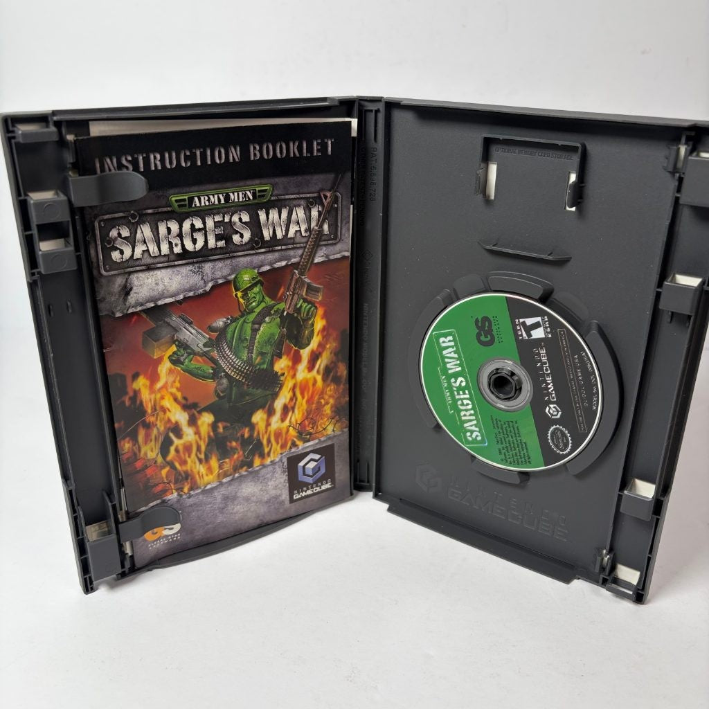 Army Men Sarge's War Nintendo GameCube 2004 CIB Complete w/ Manual
