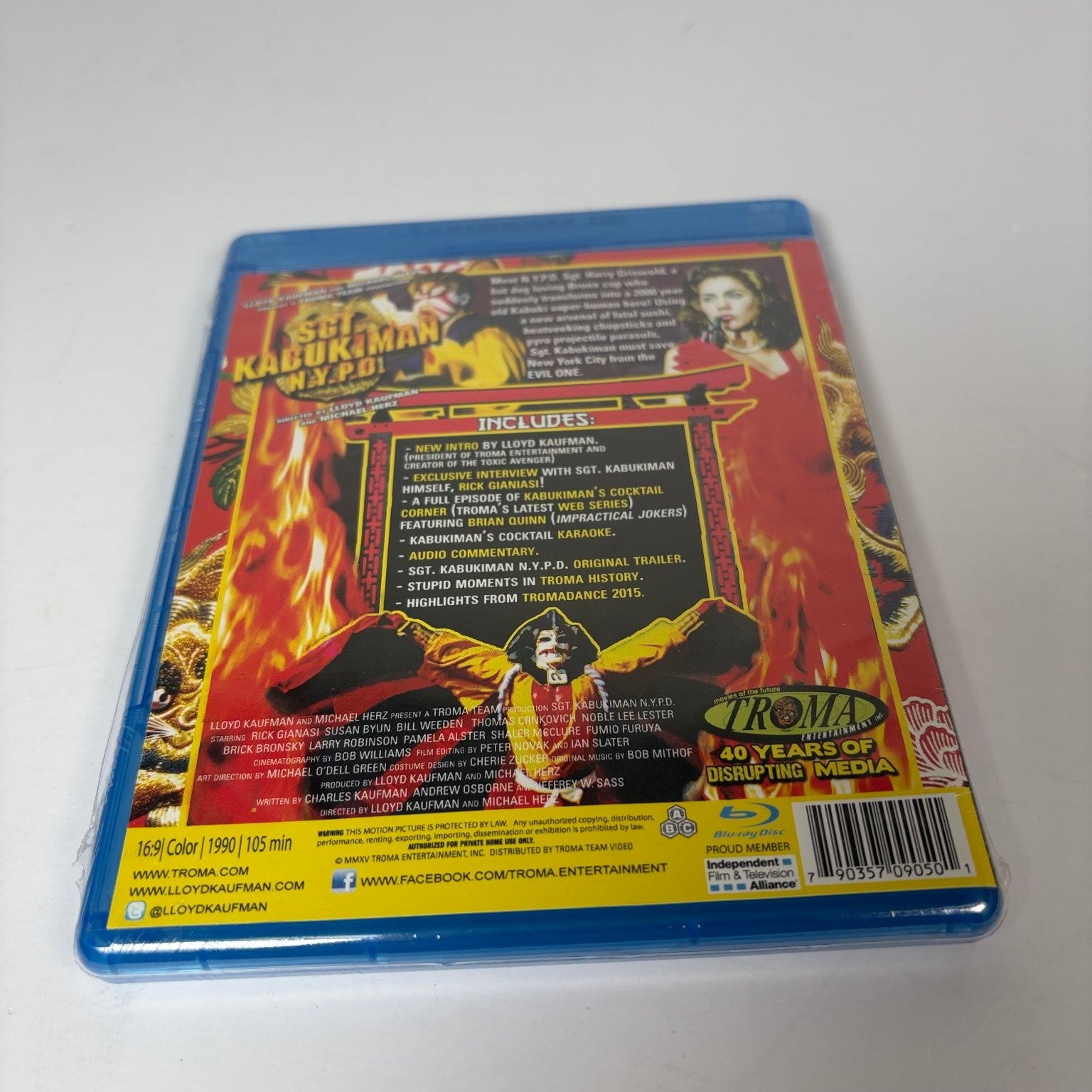 Sgt. Kabukiman N.Y.P.D. Blu-ray 2015 Troma Lloyd Kaufman Rick Gianasi