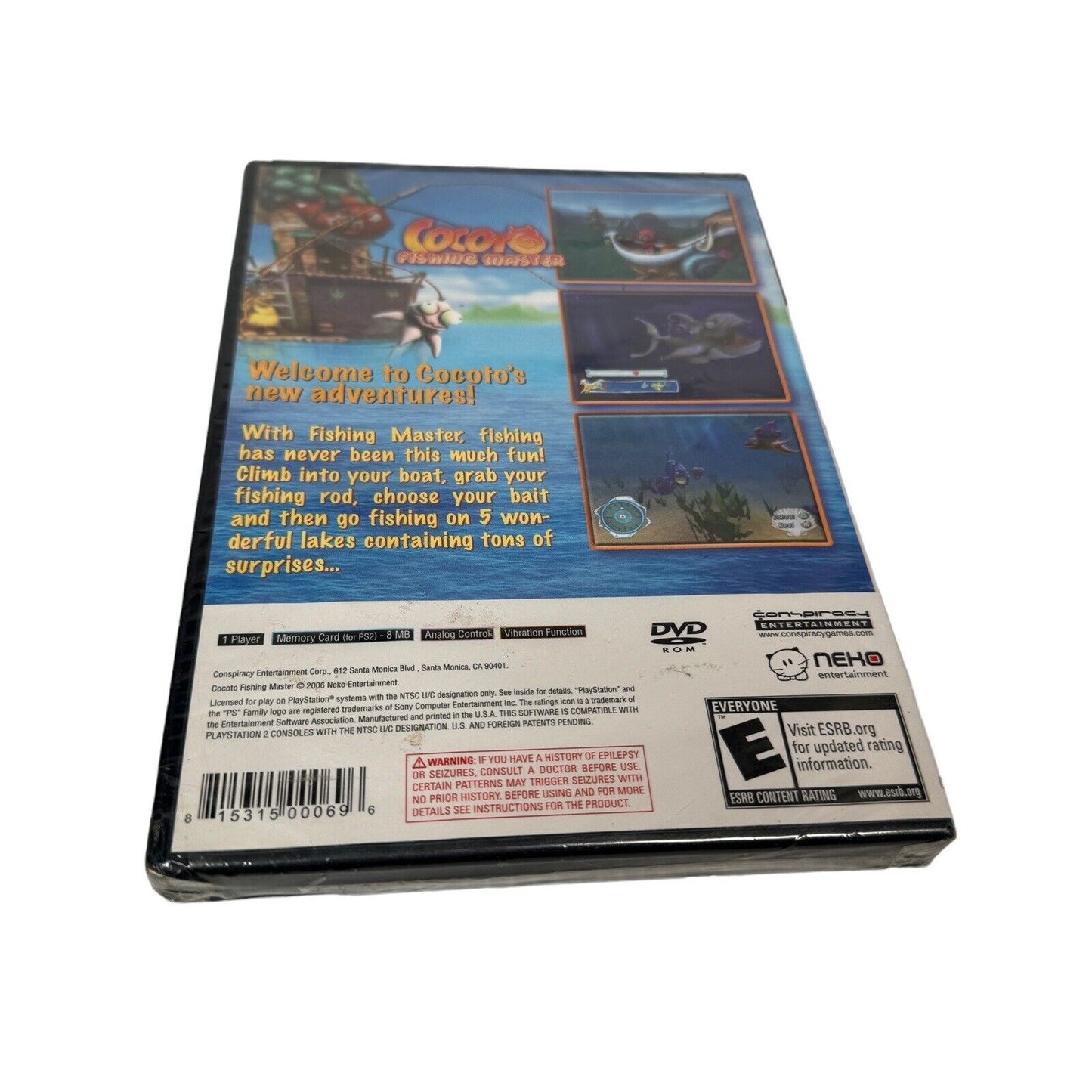 Cocoto Fishing Master game for  Playstation 2 PS2 NEW