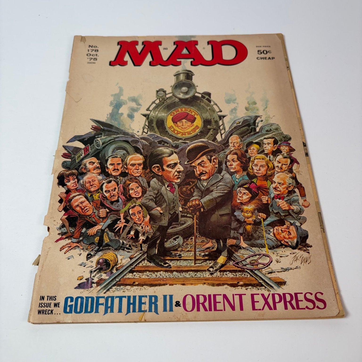 MAD Magazine October 1975 Godfather II Orient Express Parody Humor