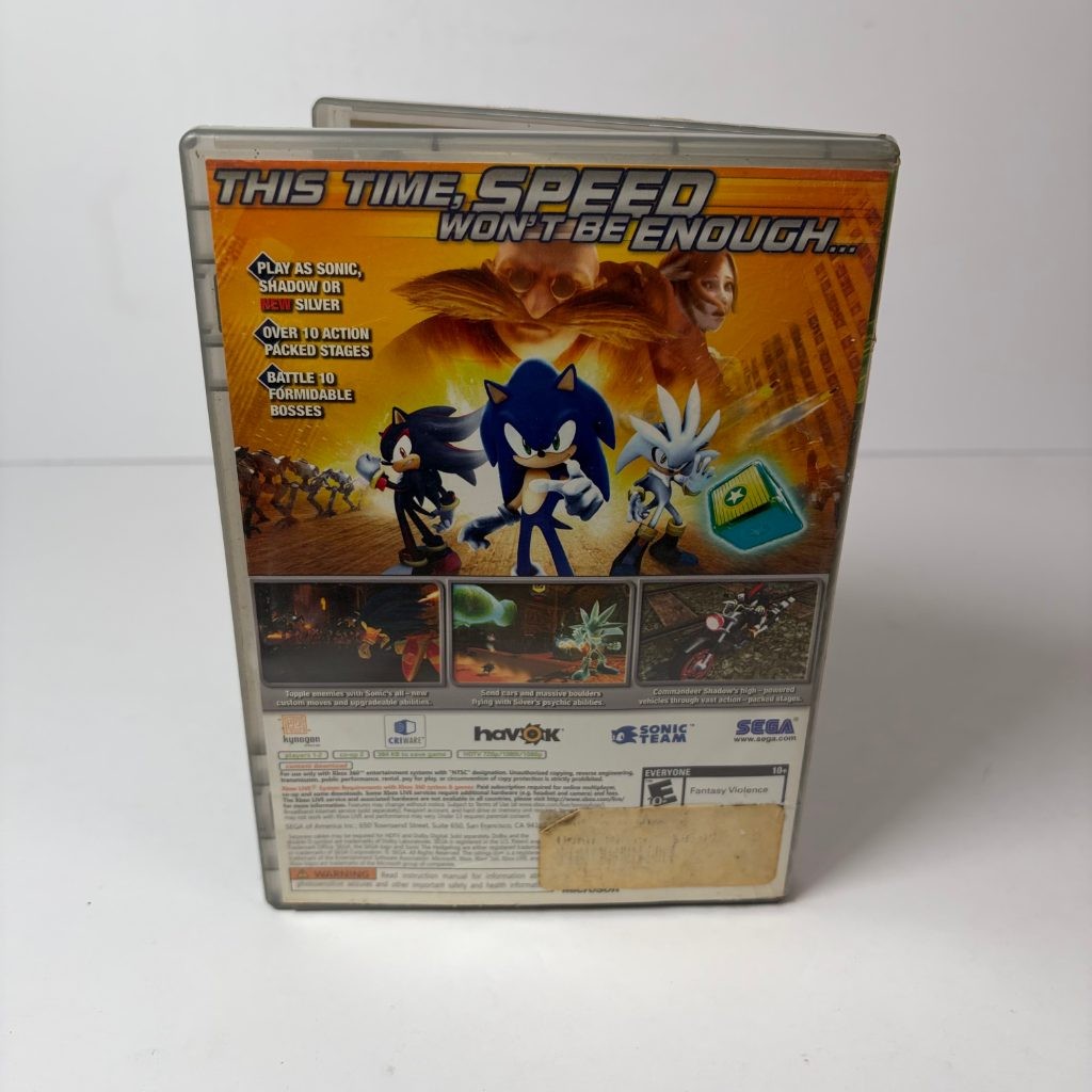 Sonic the Hedgehog Xbox 360 Platinum Family Hits SEGA CIB NTSC