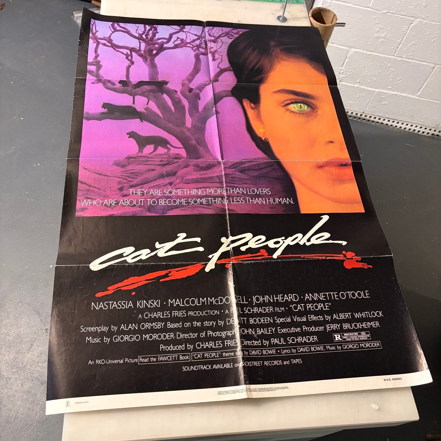 Cat People 1982 One Sheet Movie Poster Nastassia Kinski Paul Schrader Horror