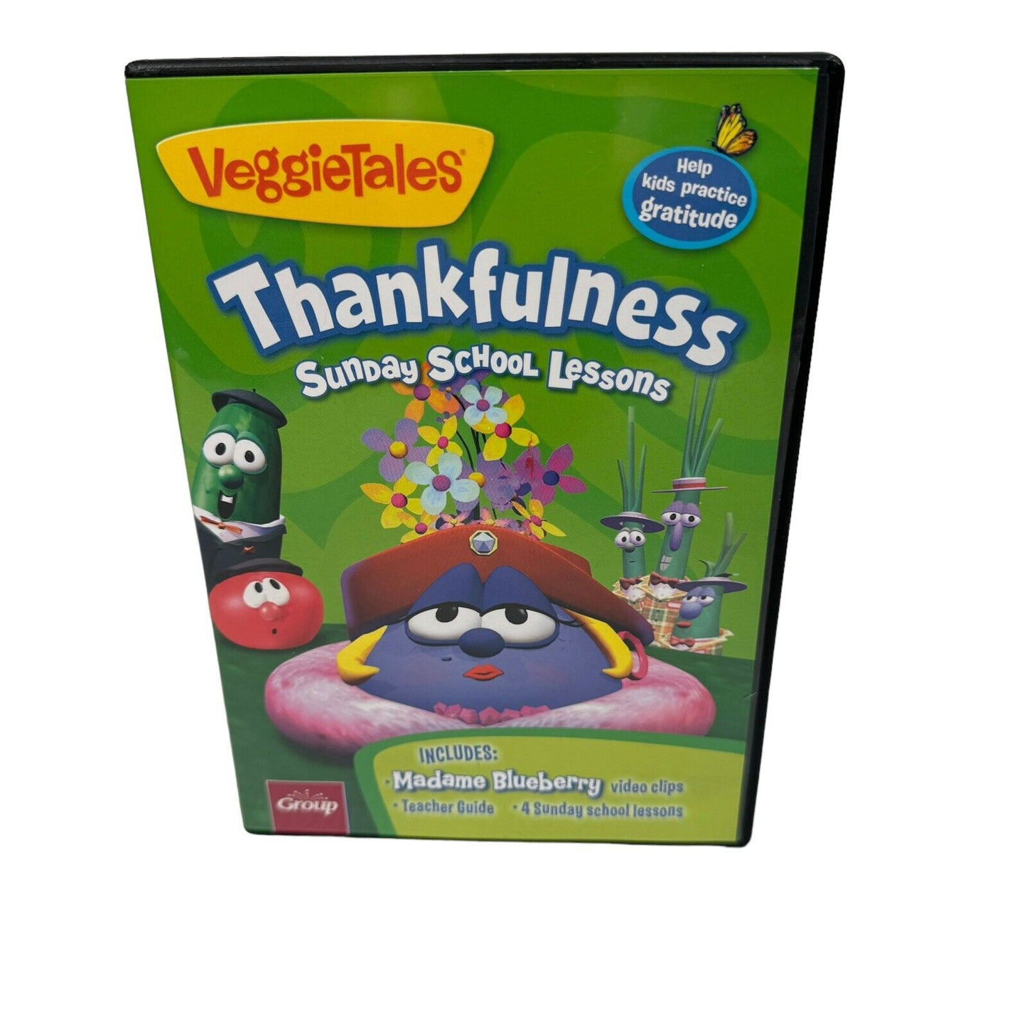Veggie Tales: THANKFULNESS 4 Sunday School Lessons Group Publishing Rare DVD Set
