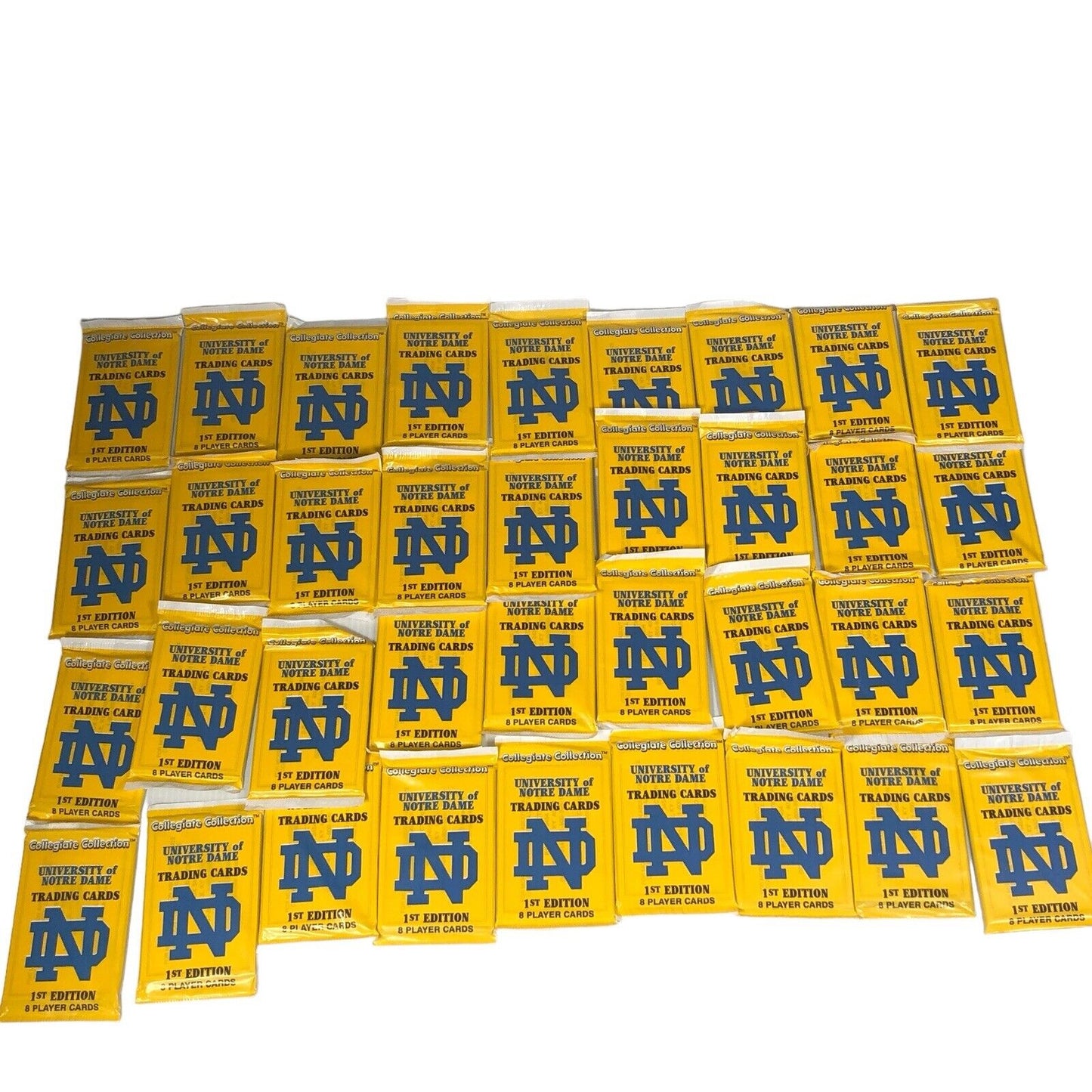 Notre Dame Collegiate Collection 1st Edition Trading Cards 36 Sealed Packs NCAA