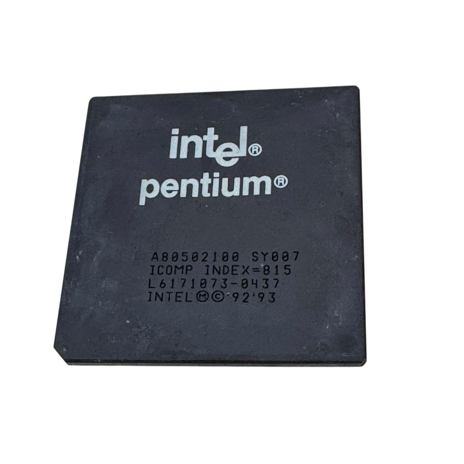 Vintage Intel Pentium SY007 100 MHz Retro Processor CPU 1992-1993