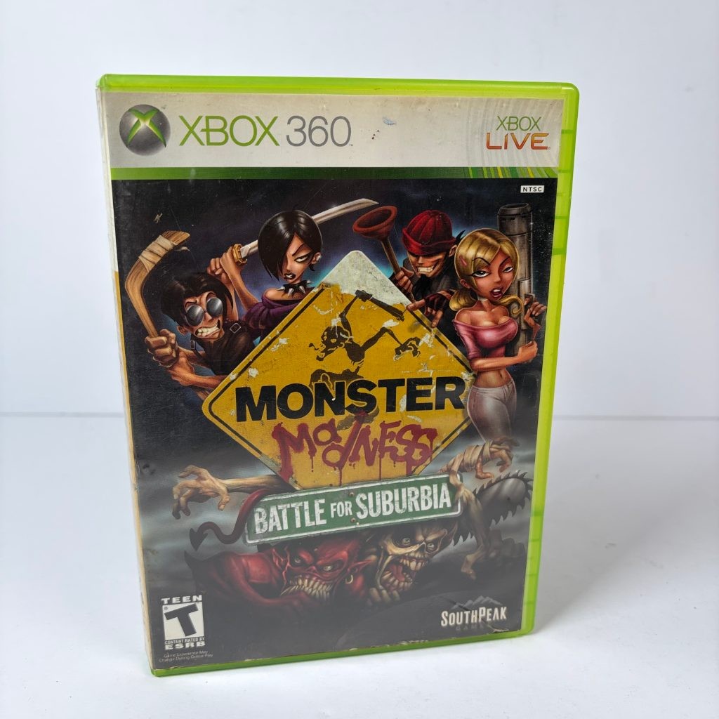 Monster Madness Battle for Suburbia Xbox 360 NTSC Complete CIB SouthPeak