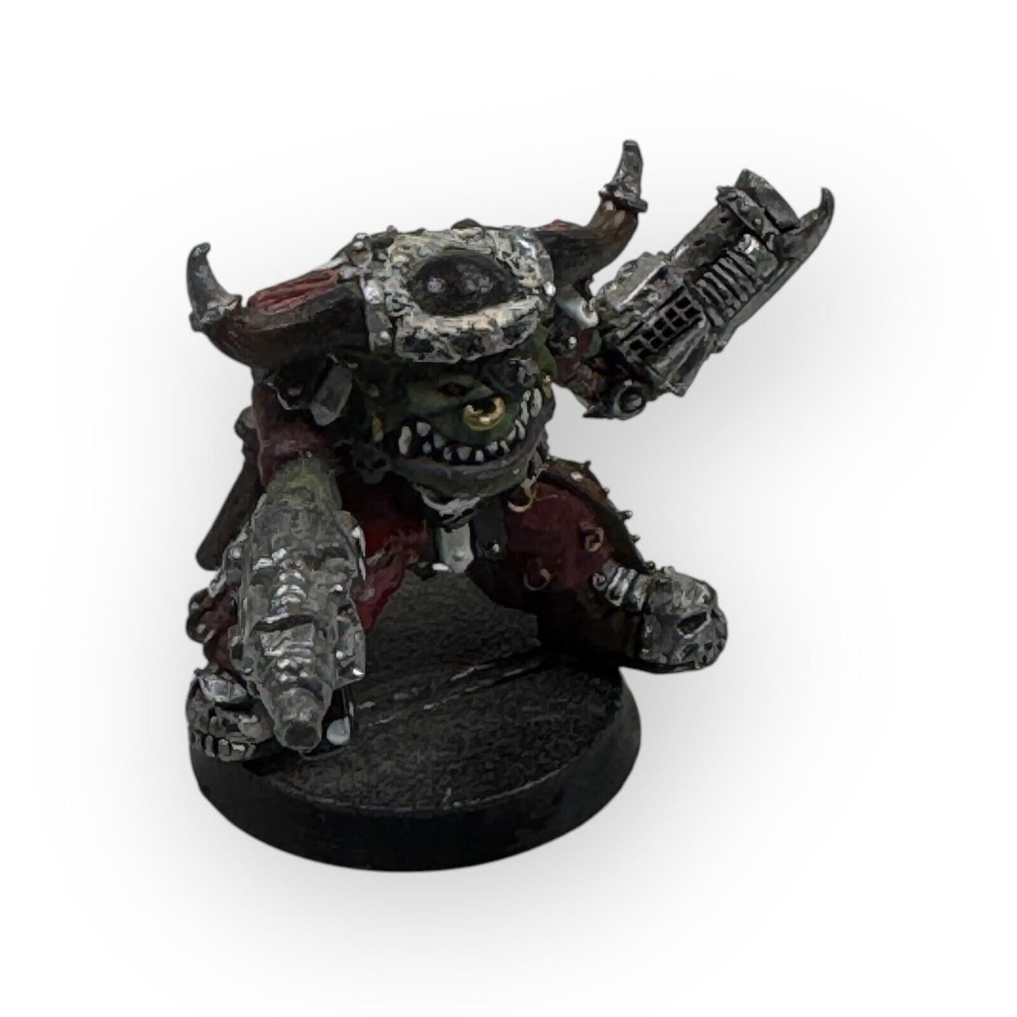 Warhammer 40K Rogue Trader Ork Goff Warboss OOP Miniature Assembled & Painted