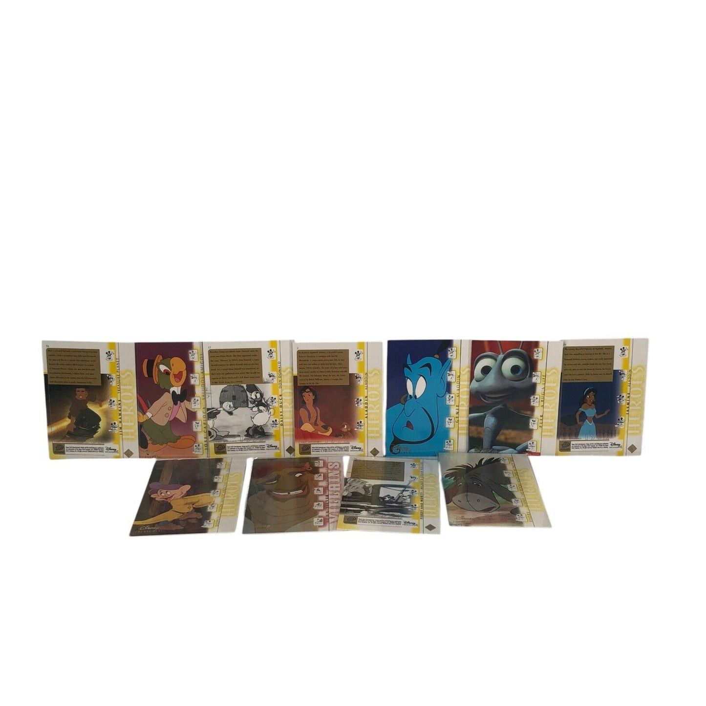 2003 DISNEY TREASURES SERIES 1 Complete Base Set 89 Cards PLUS 7 WALT DISNEY