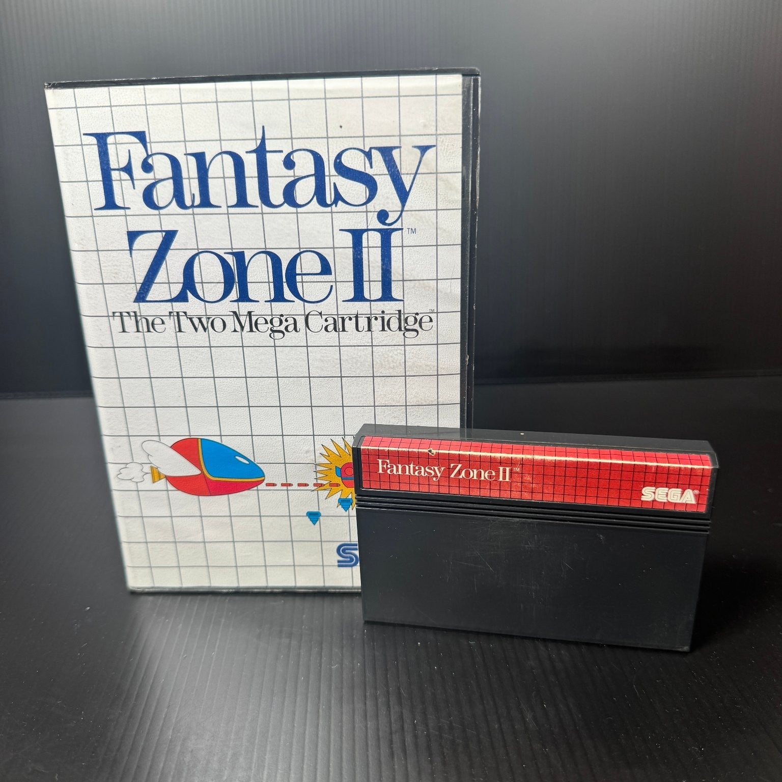 Fantasy Zone II The Two Mega Cartridge Sega Video Game In Original Box