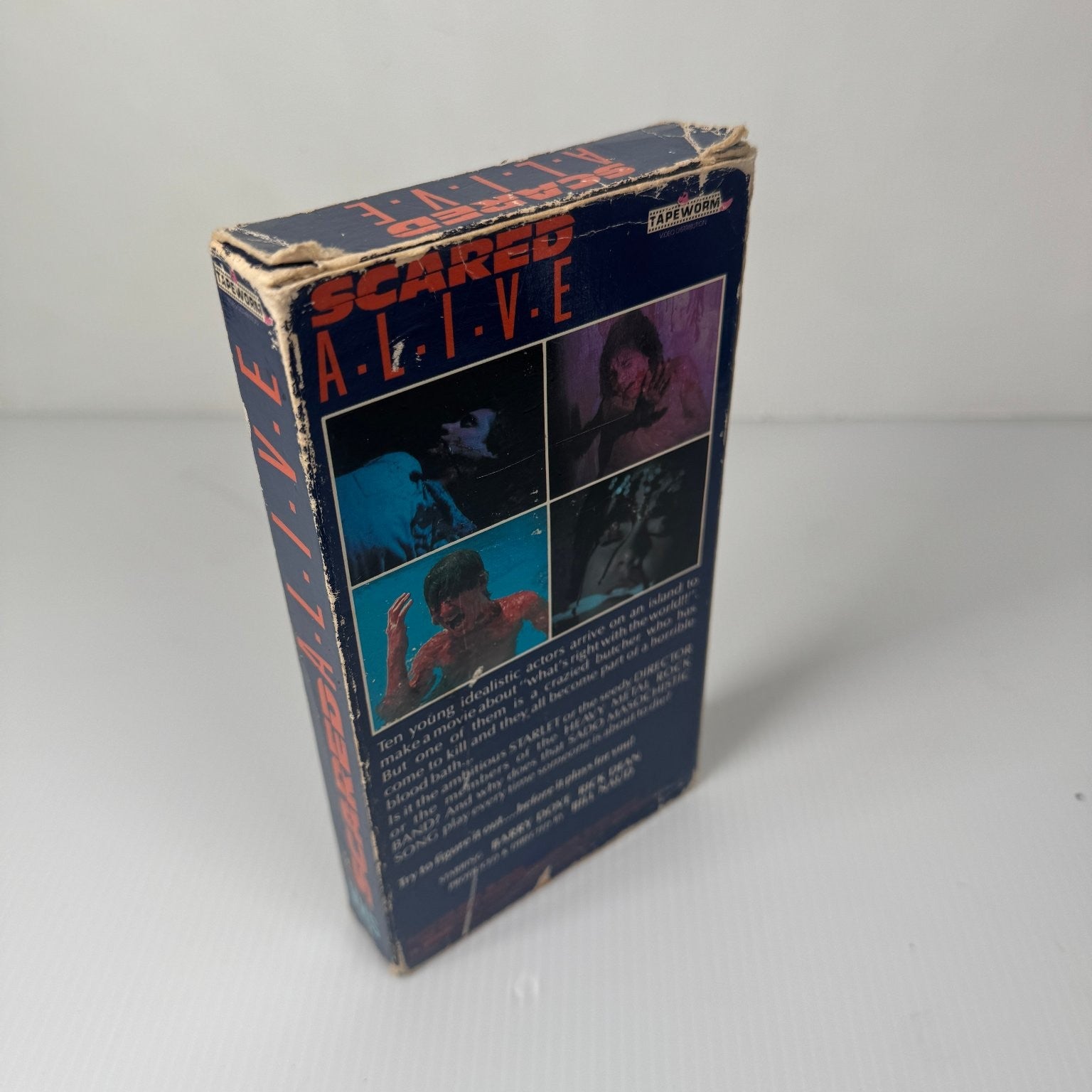 Scared Alive VHS 1981 Horror Original Release Tapeworm Distribution