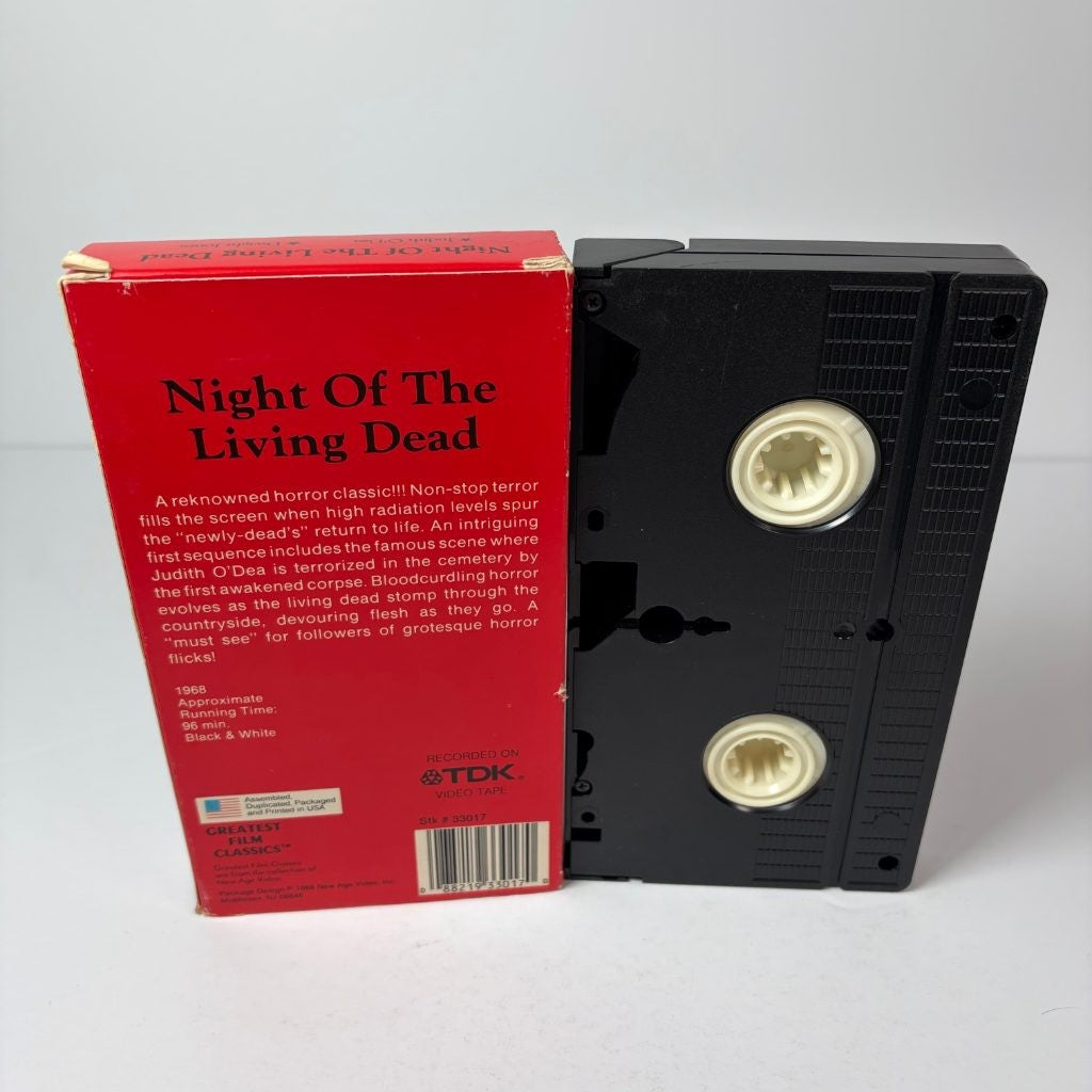 Night Of The Living Dead VHS Greatest Film Classics Horror Romero Judith O'Dea