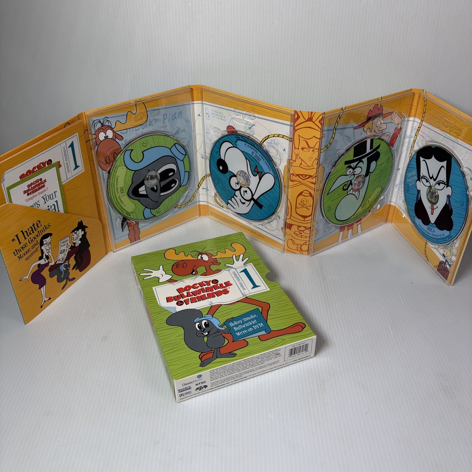 Rocky & Bullwinkle & Friends Series Seasons 1- 4 DVD Box Set Classic