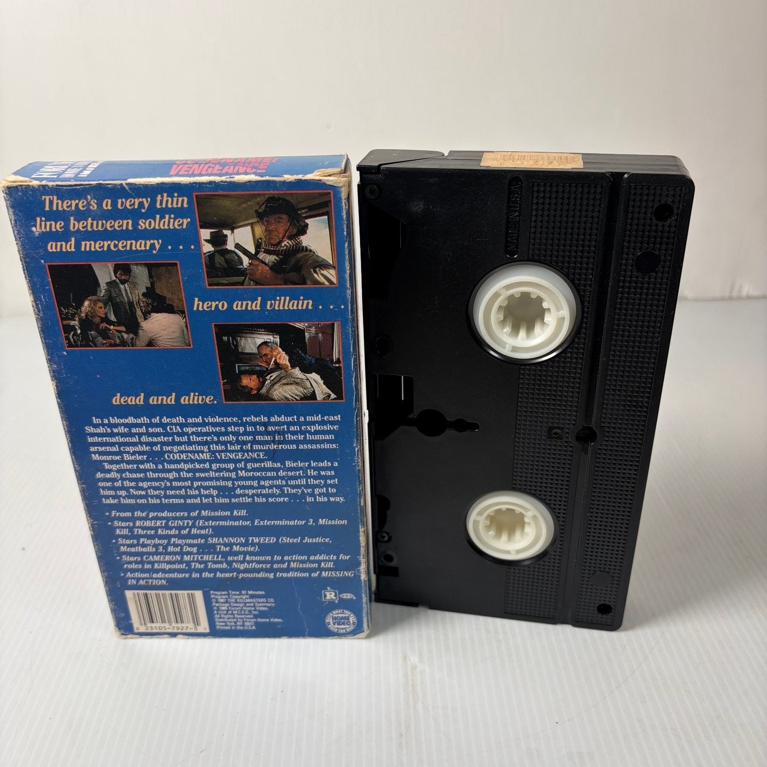 Codename Vengeance VHS 1990 Action Thriller Robert Ginty AIP