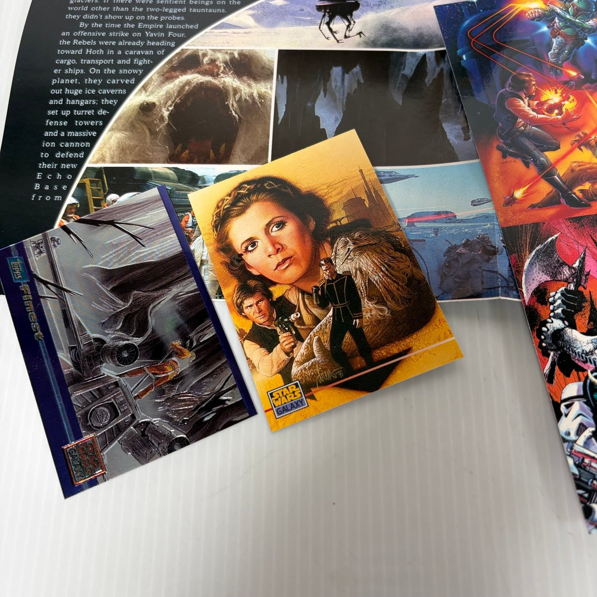 Star Wars Galaxy Magazine Lot 2 Issues #4 #5 1995 Topps Lucasfilm with Cards