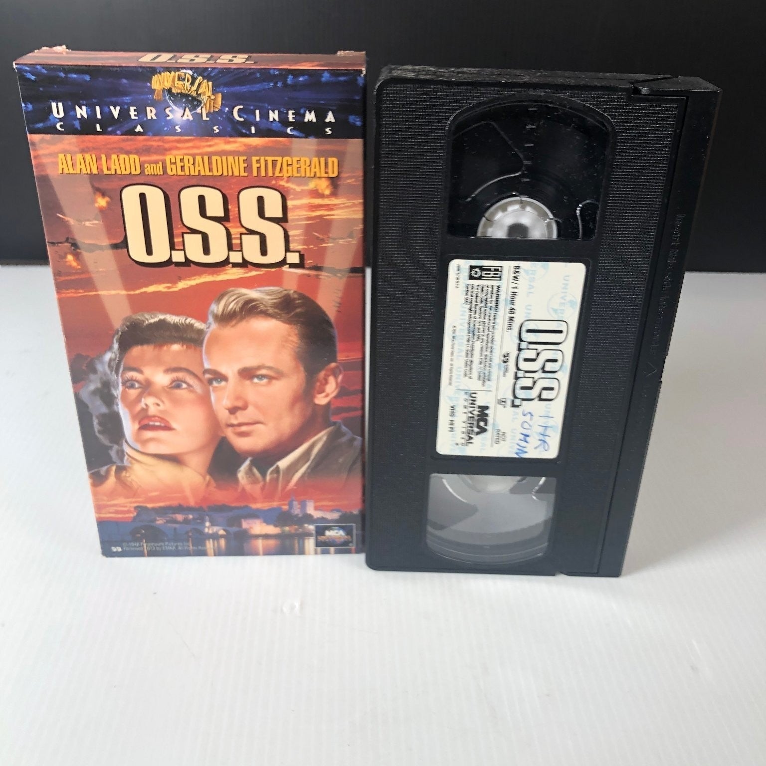 O.S.S. VHS 1946 War Drama Original Release MCA Universal Cinema Classics