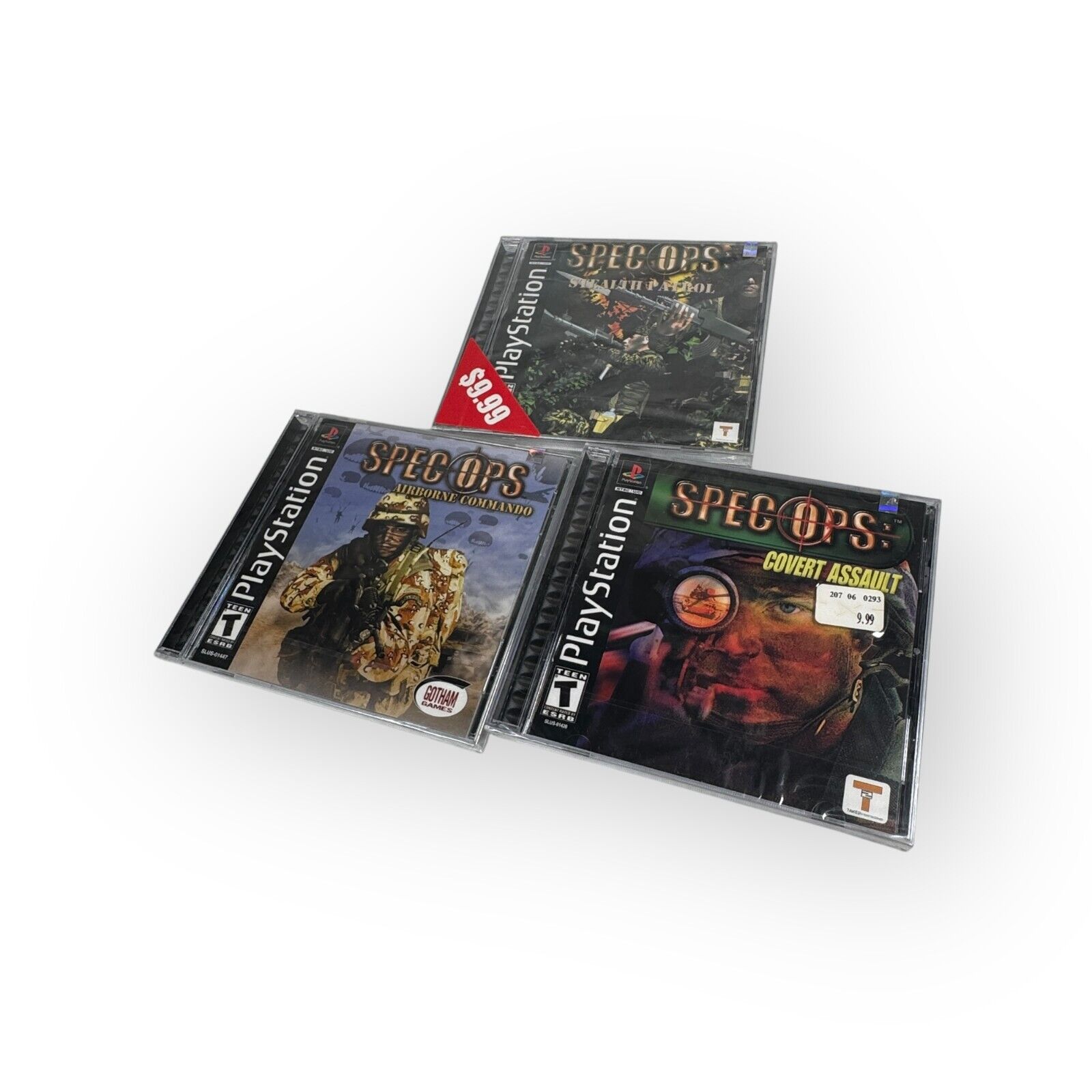 Spec Ops PS1 Trilogy Sealed Covert Assault, Stealth Patrol, Airborne Commando