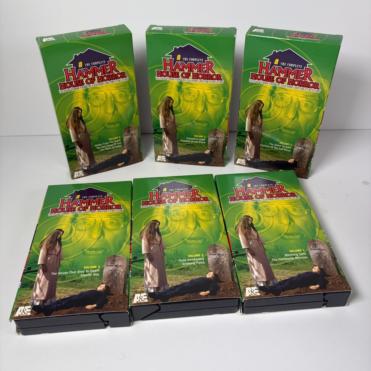 The Complete Hammer House of Horror VHS Set - Volumes 1-6 A&E British Film