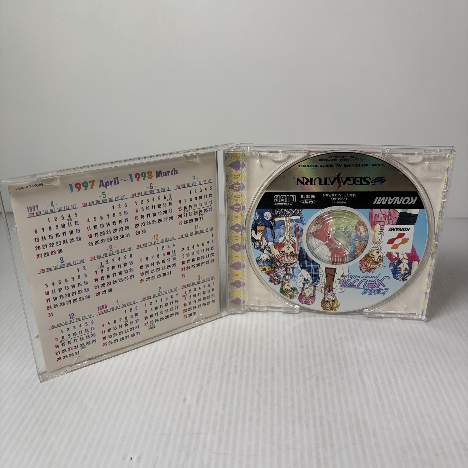 Tokimeki Memorial Forever With You Sega Saturn SS Konami NTSC-J Japan Import