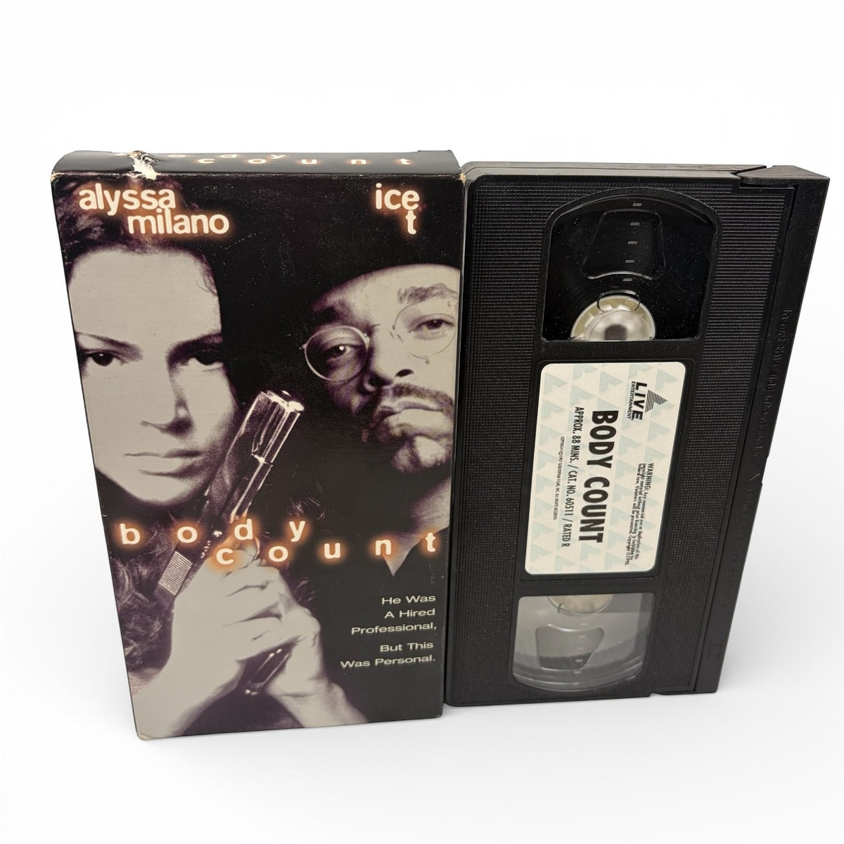 Body Count VHS 1998 Thriller Alyssa Milano Ice-T Live Entertainment