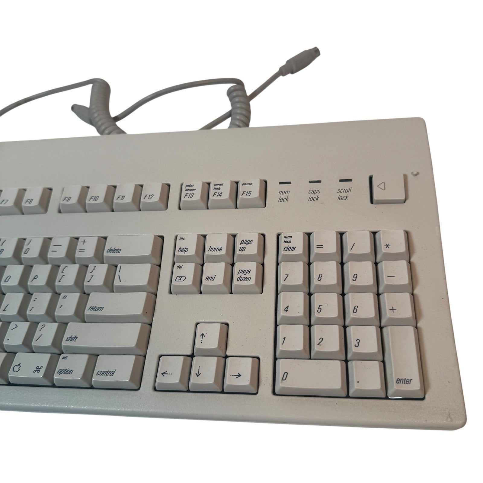 Vintage Apple Extended Keyboard II M3501 Mechanical ADB White Alps with Cable