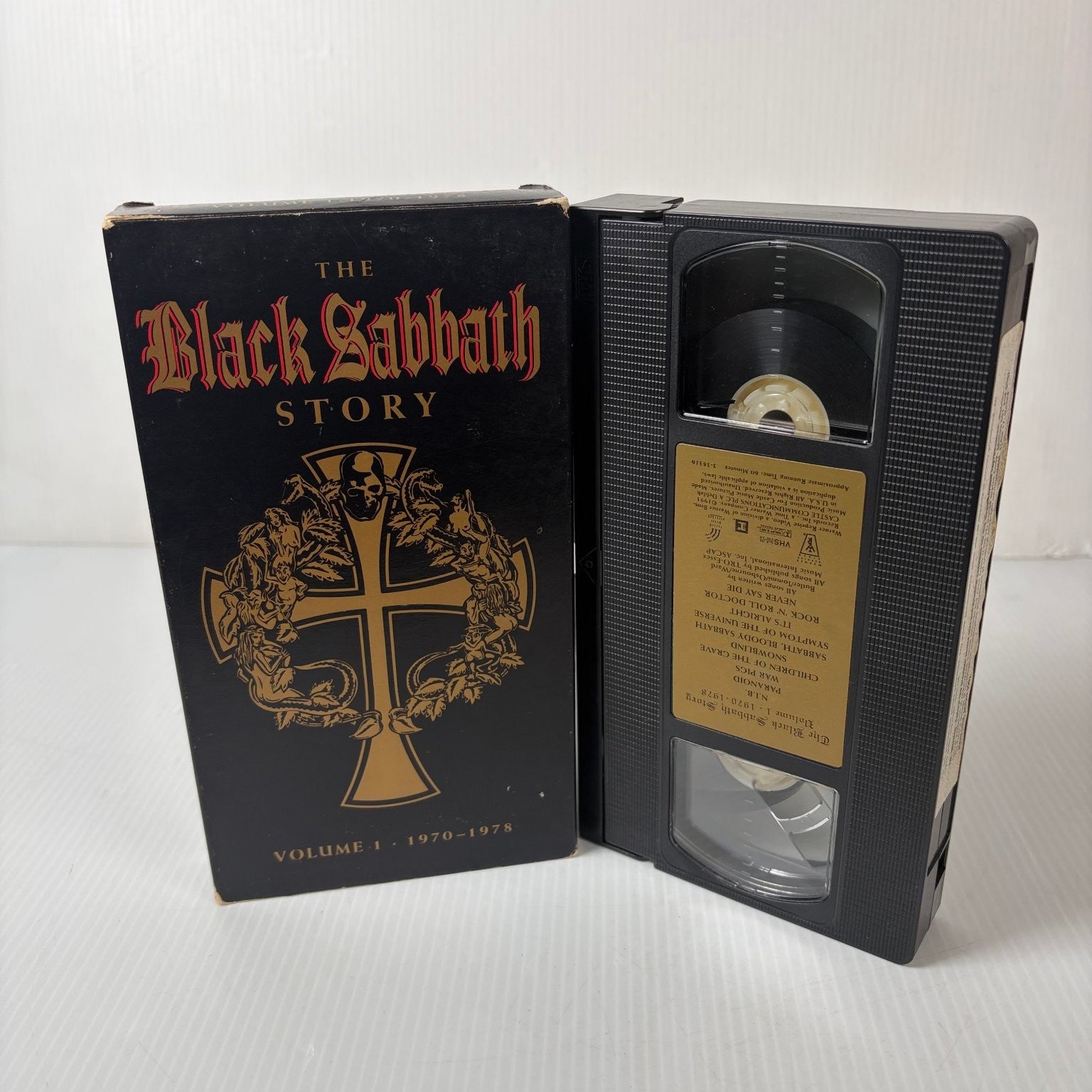 Black Sabbath Story Vol 1 VHS 1991 Documentary Concert Warner Reprise Video