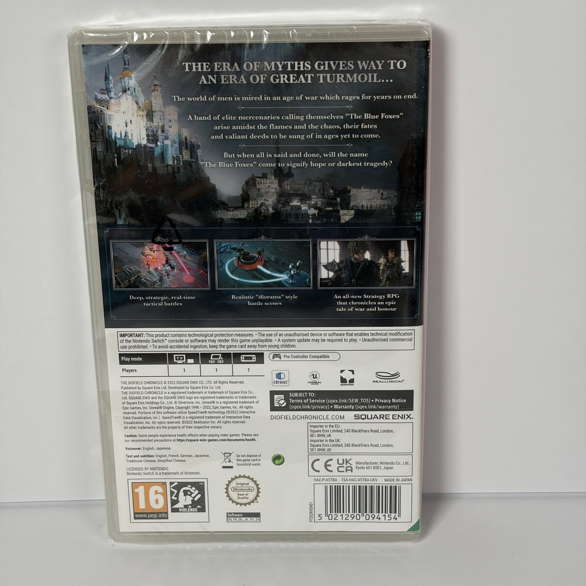 The DioField Chronicle Nintendo Switch NEW Sealed PEGI 16 Strategy RPG Square
