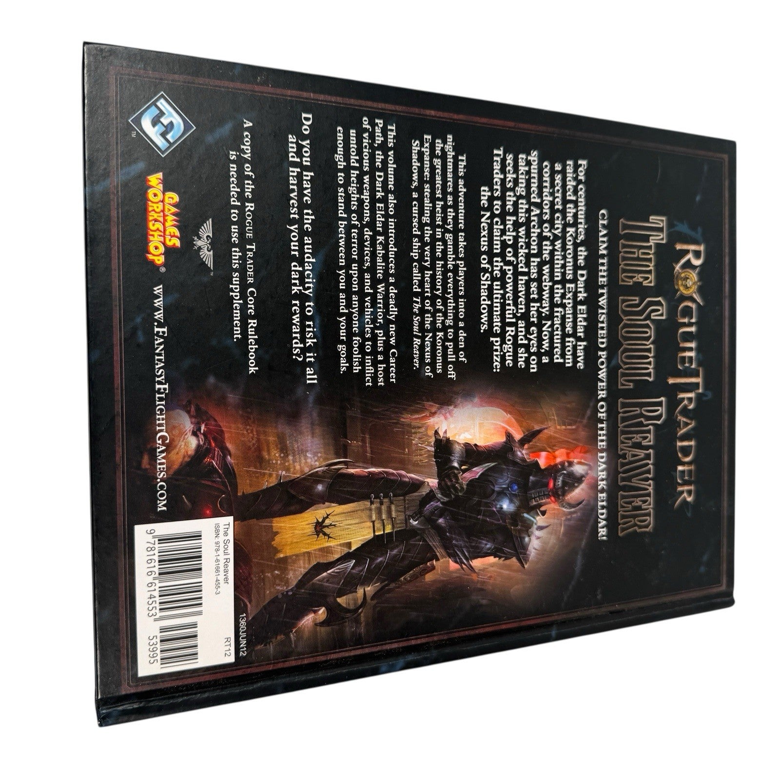 Warhammer 40K Rogue Trader The Soul Reaver Adventure Roleplaying Book Hardcover