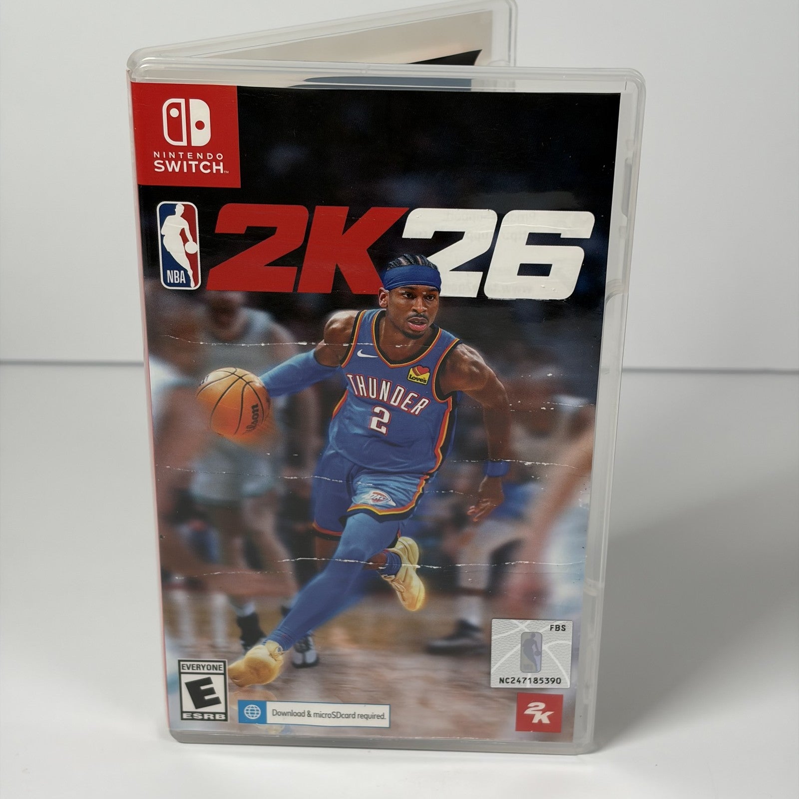NBA 2K26 Nintendo Switch Game Cartridge with Case & Bonus Pre-Order Insert