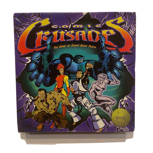 Vintage 1997 Comic Crusades Comic Book Trivia Board Game Endgame Entertainment