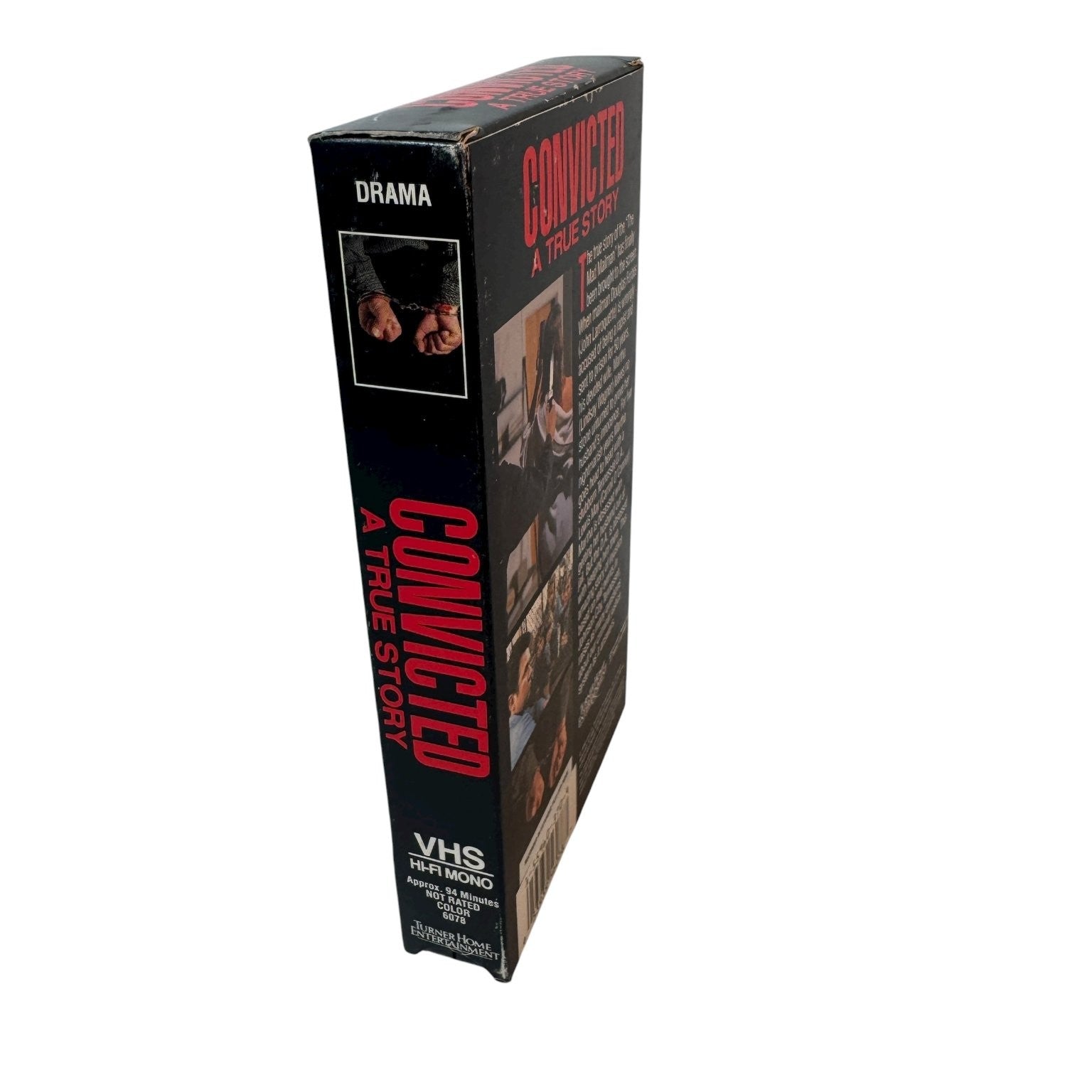Convicted A True Story VHS 1986 Drama Original Release Turner Home
