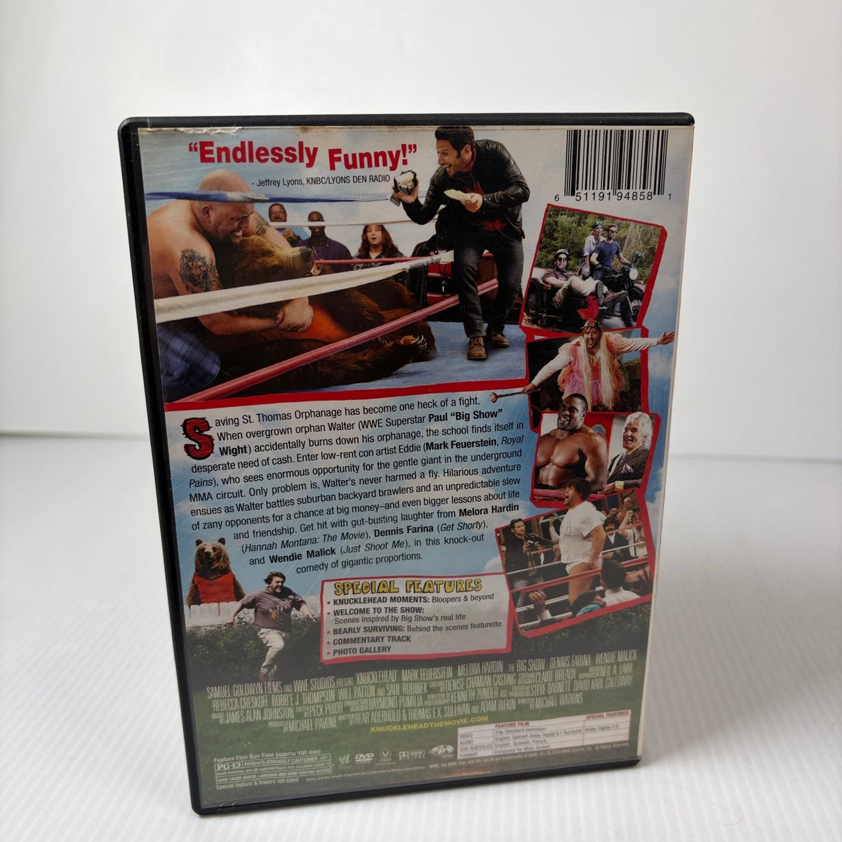 Knucklehead DVD 2010 Big Show Mark Feuerstein WWE Comedy Film Special Features