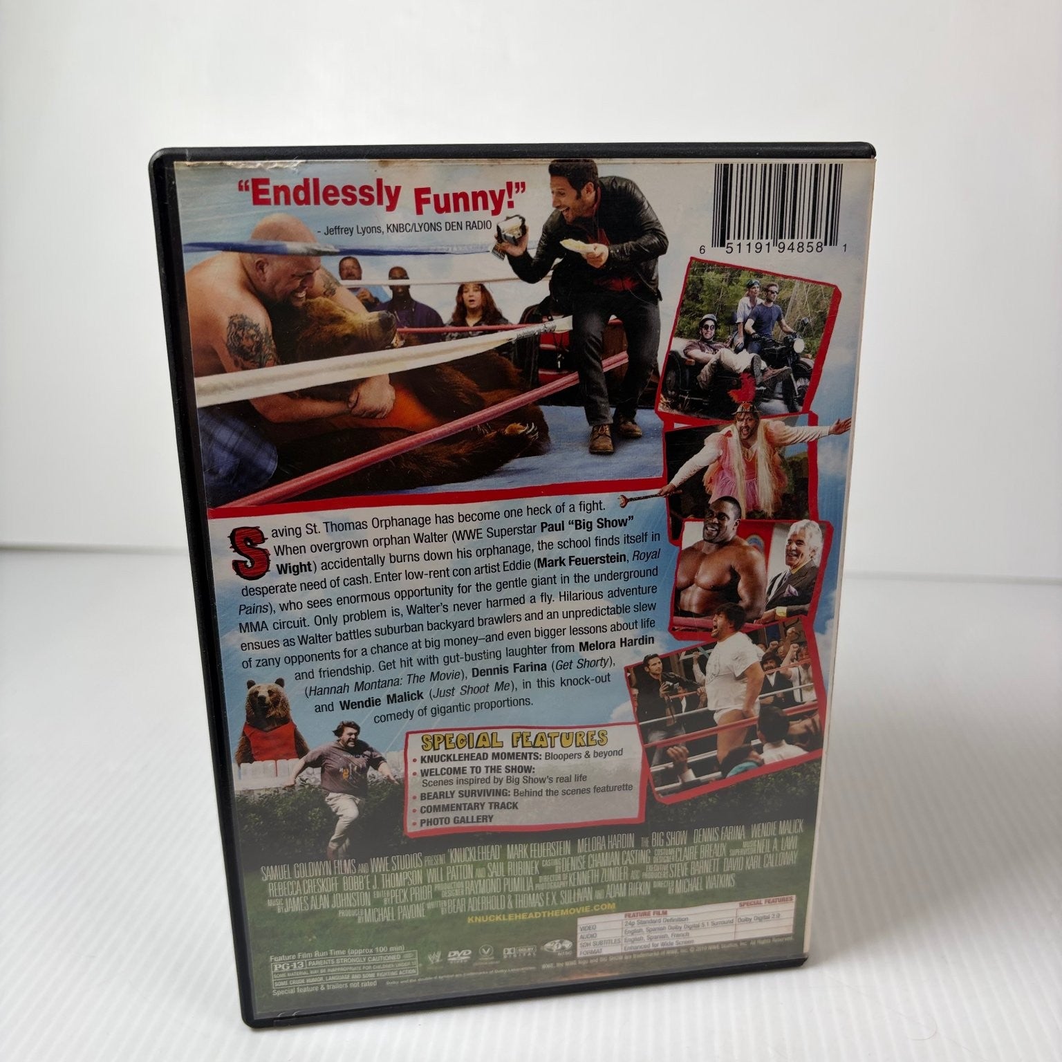 Knucklehead DVD 2010 Big Show Mark Feuerstein WWE Comedy Film Special Features
