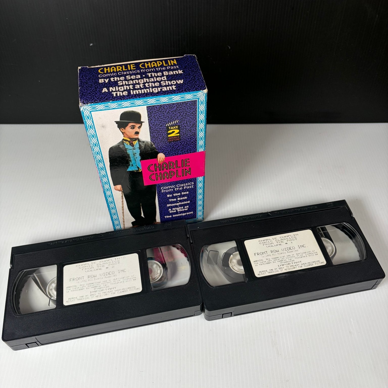 Charlie Chaplin Comic Classics from the Past VHS Silent Comedy Front Row
