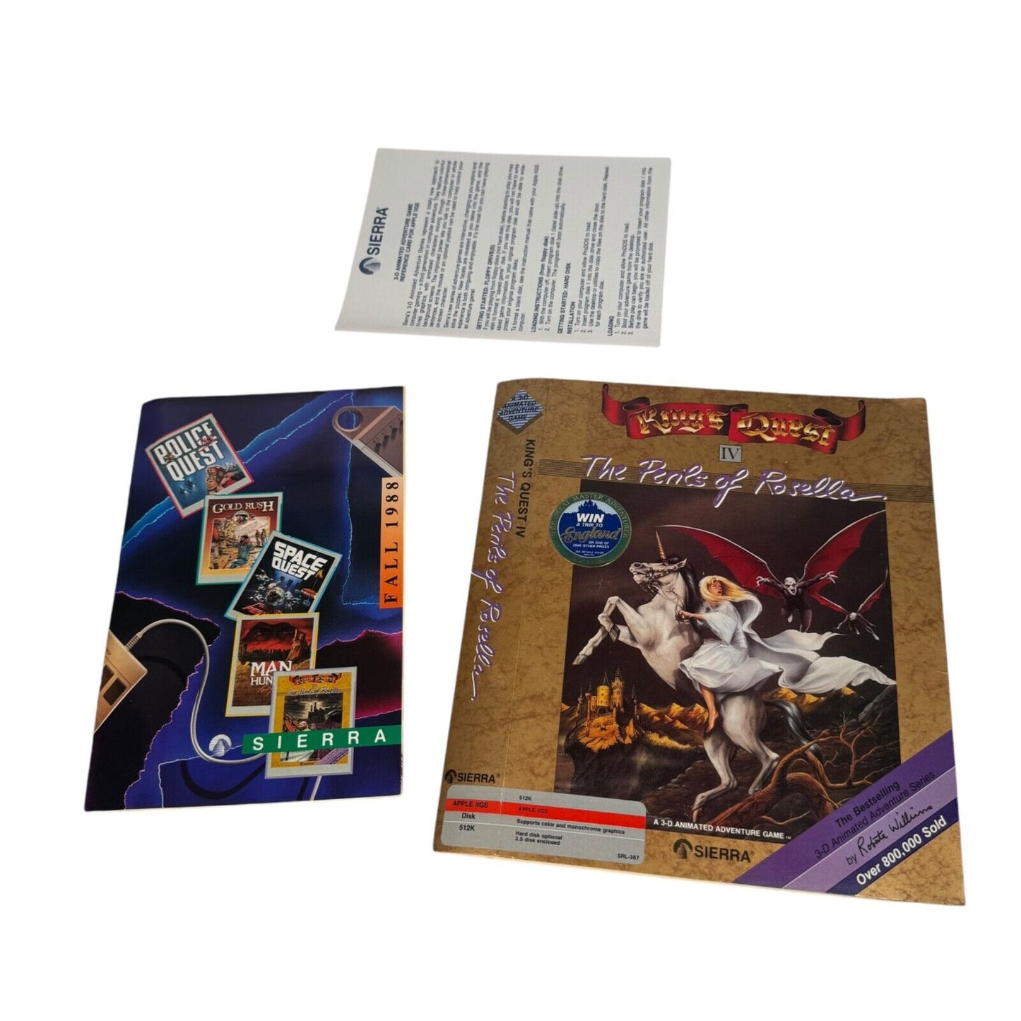 King's Quest IV - The Perils Of Rosella - Apple IIGS - Sierra 1988 (No Box Tray)