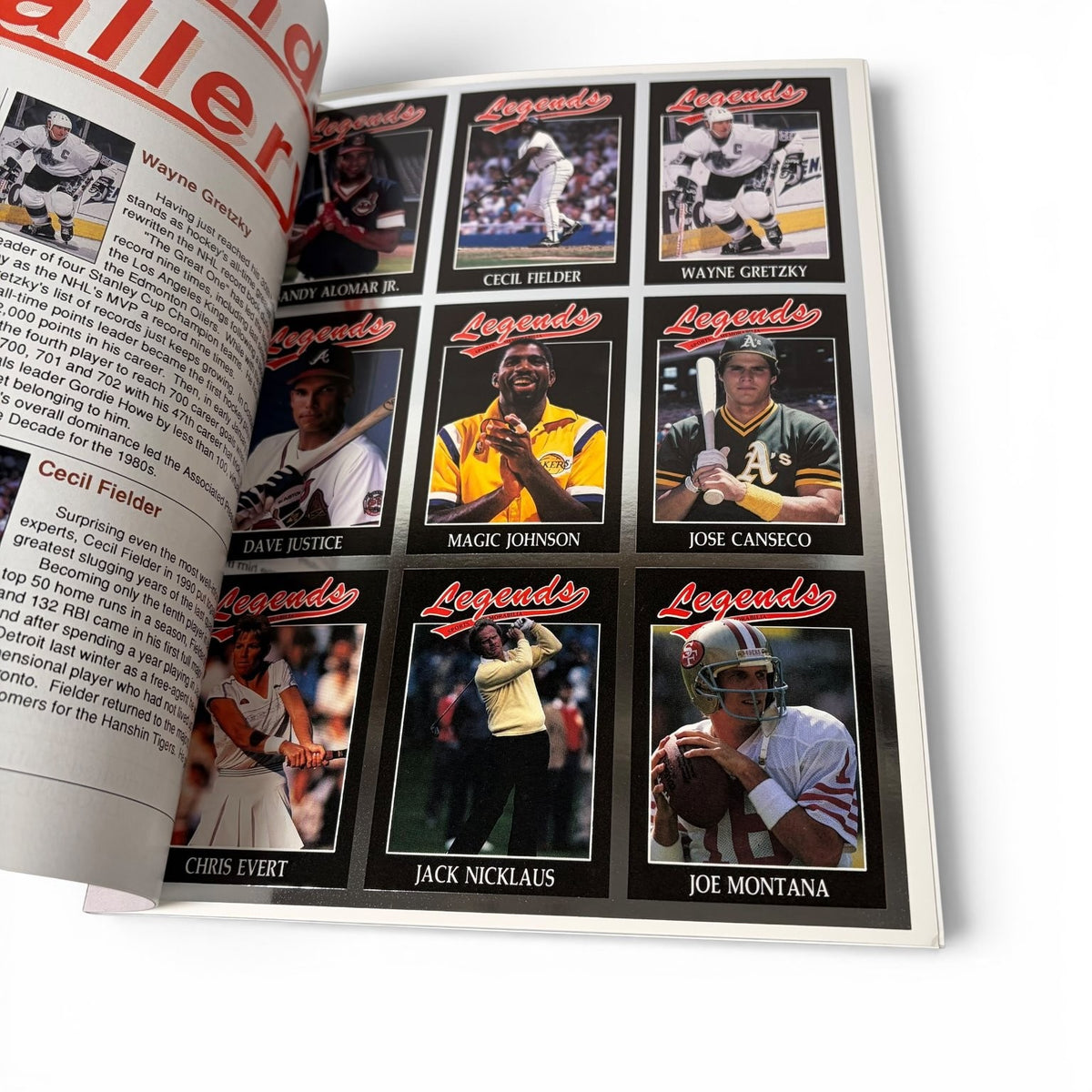 Legends Magazine March/April 1991 Vol 4 No 1 Wayne Gretzky LA Kings with Cards