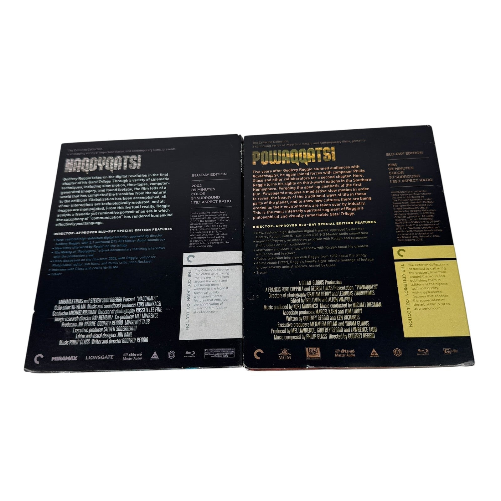 Powaqqatsi Naqoyqatsi Blu-Ray Criterion Qatsi Collection Set (No Koyaanisqatsi)