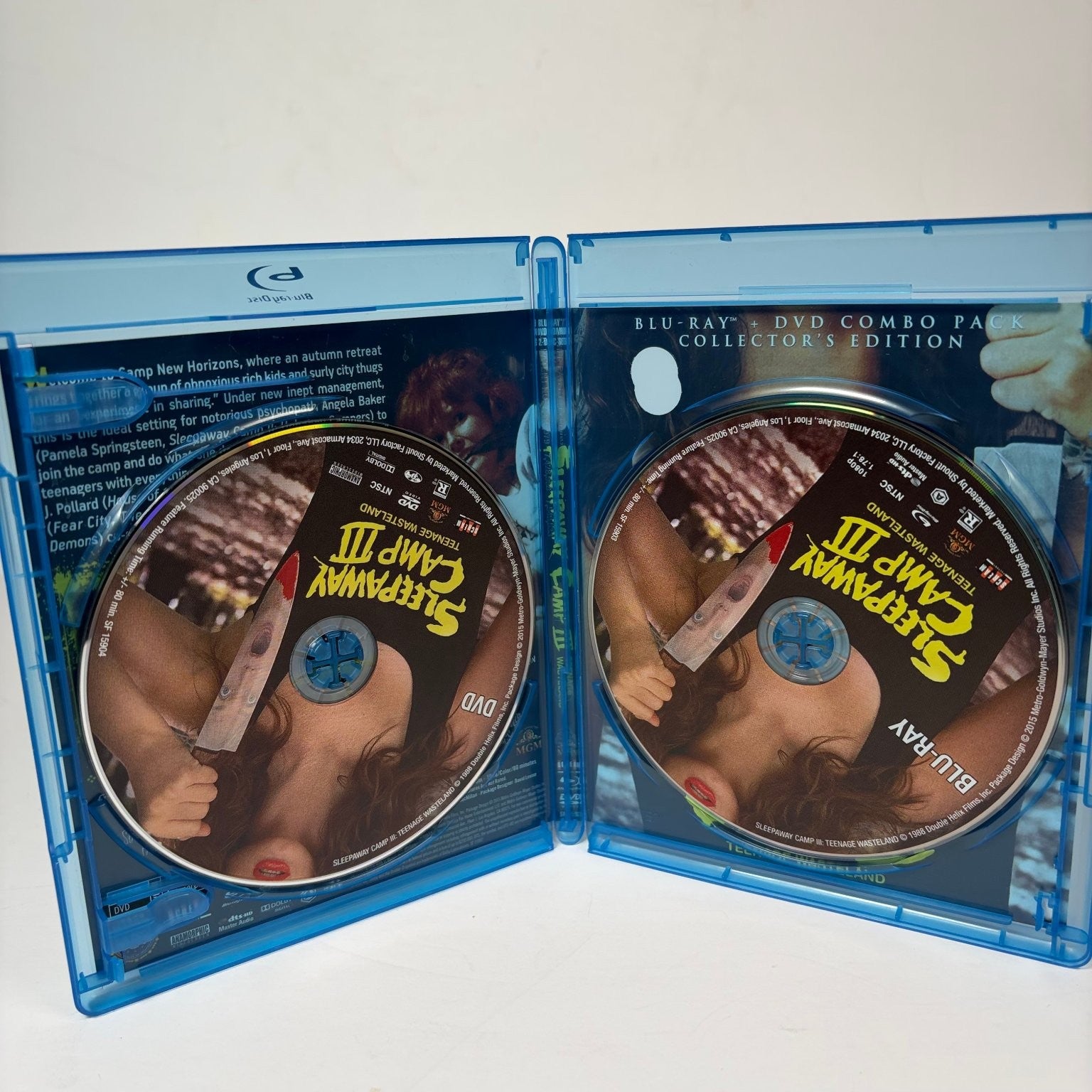 Sleepaway Camp III: Teenage Wasteland Blu-ray DVD 1989 Collector's Edition