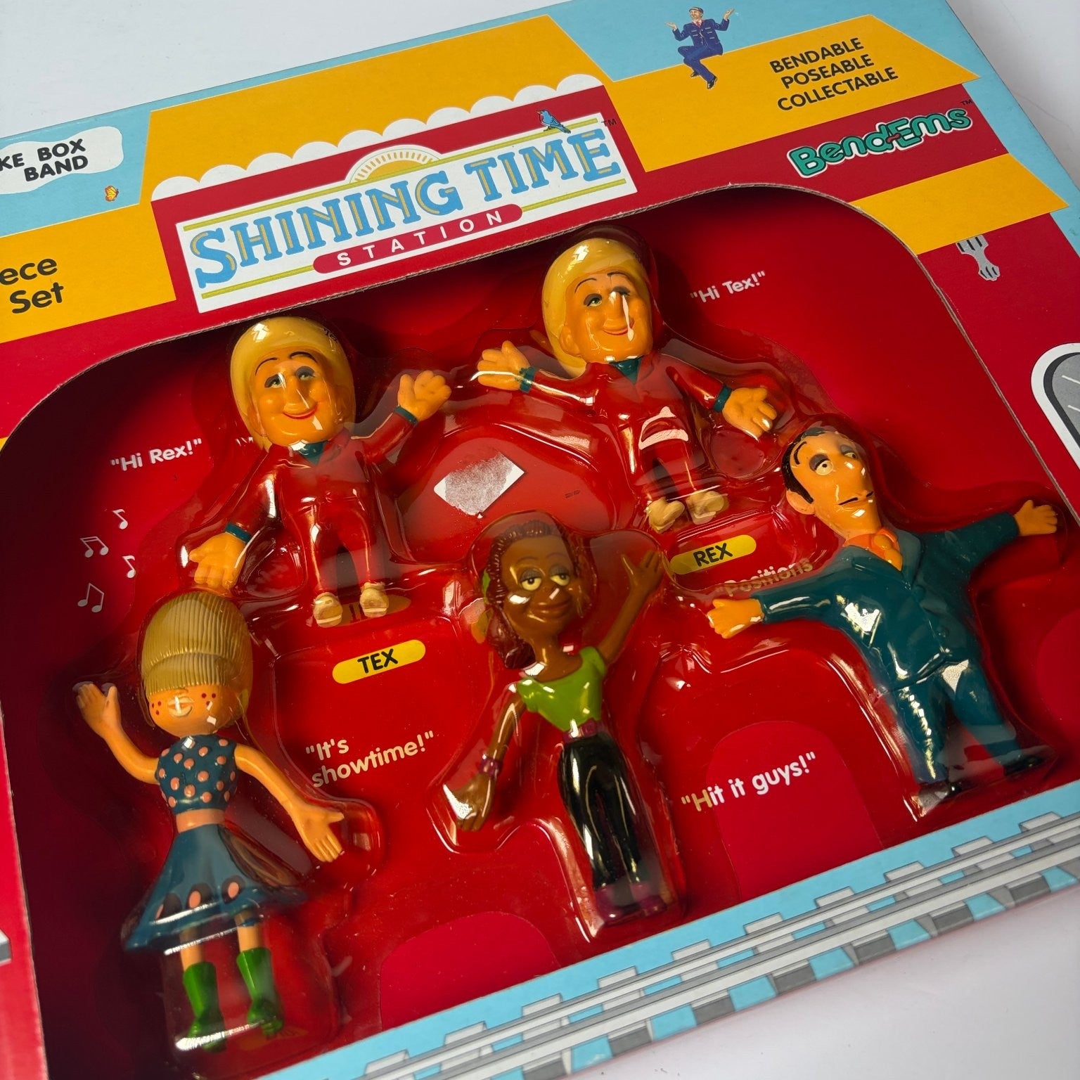 Vintage Shining Time Station Juke Box Puppet Band 5 Pc Gift Set Justoys BendEms
