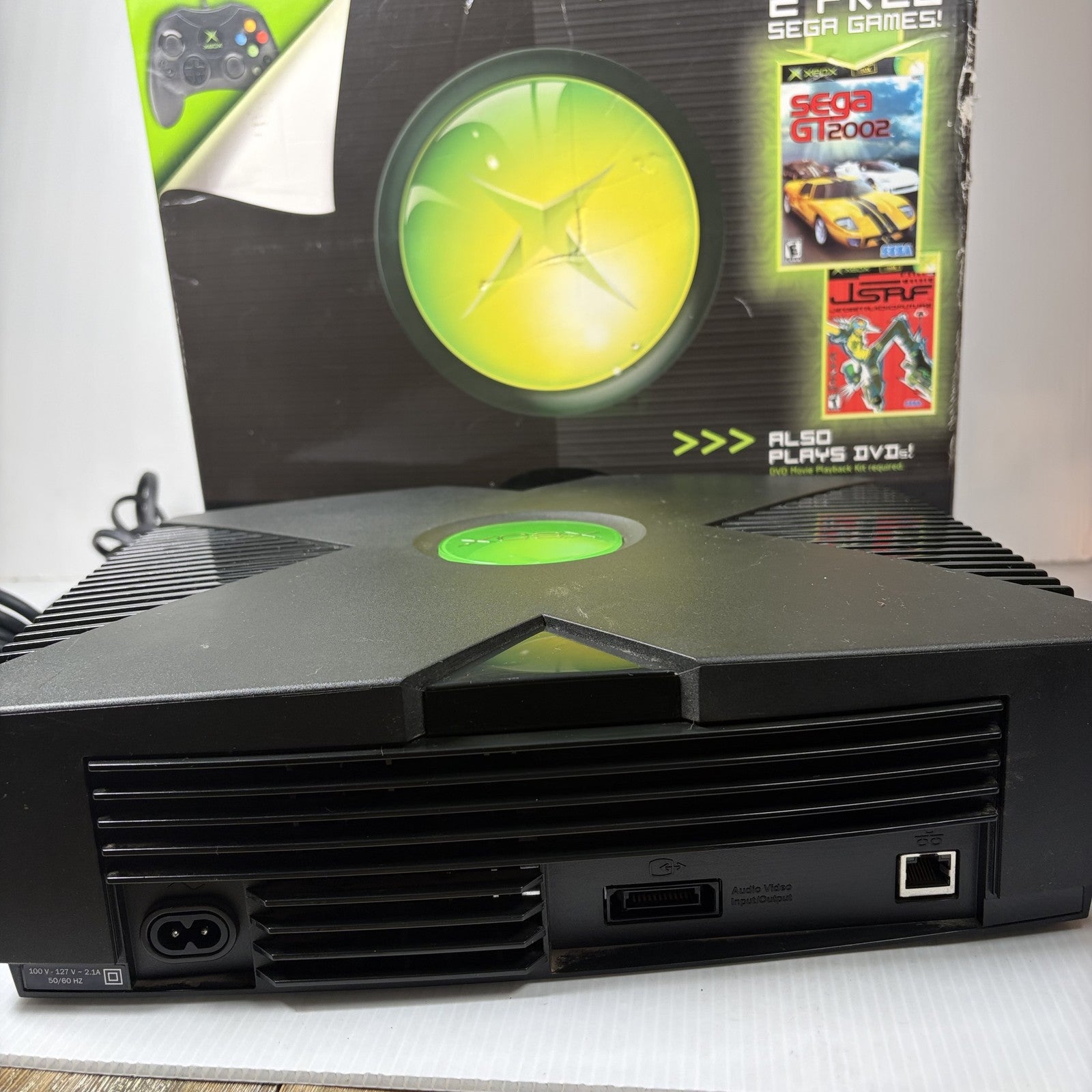 Microsoft Xbox Original Console System in Original Box Tested & Working