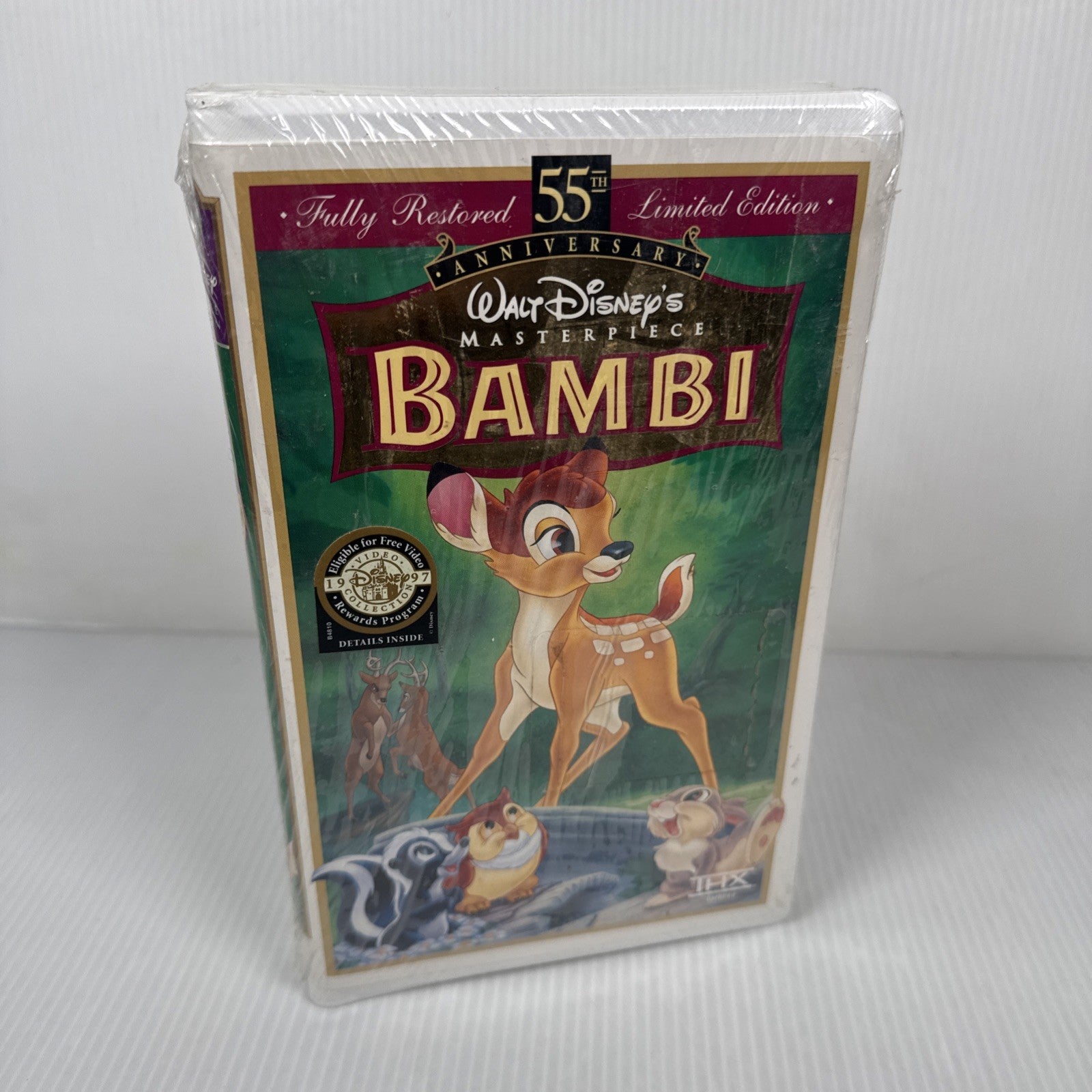 Bambi - New Sealed! VHS Disney Tape 55th Anniversary Masterpiece Clamshell Movie