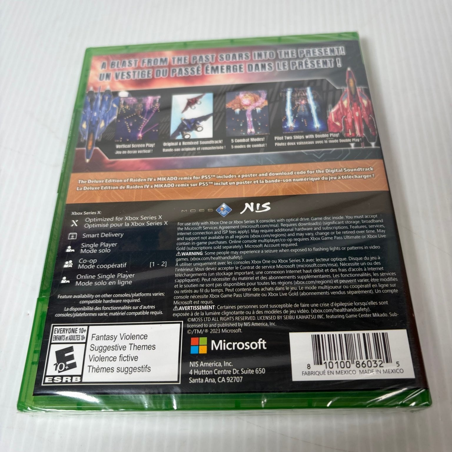 Raiden IV x MIKADO remix Deluxe Edition Xbox Series X Video Game Shooter