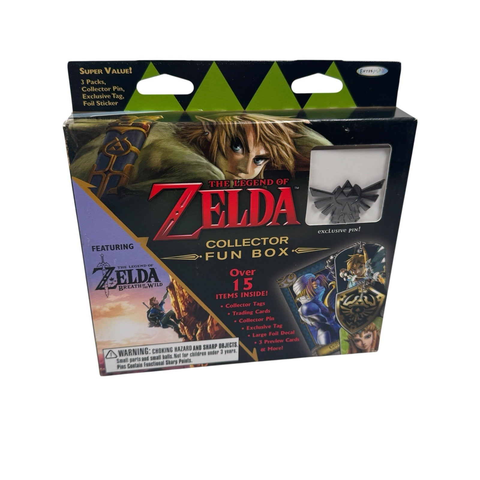 The Legend of Zelda COLLECTOR'S FUN BOX Exclusive Collectors Triforce Pin & More