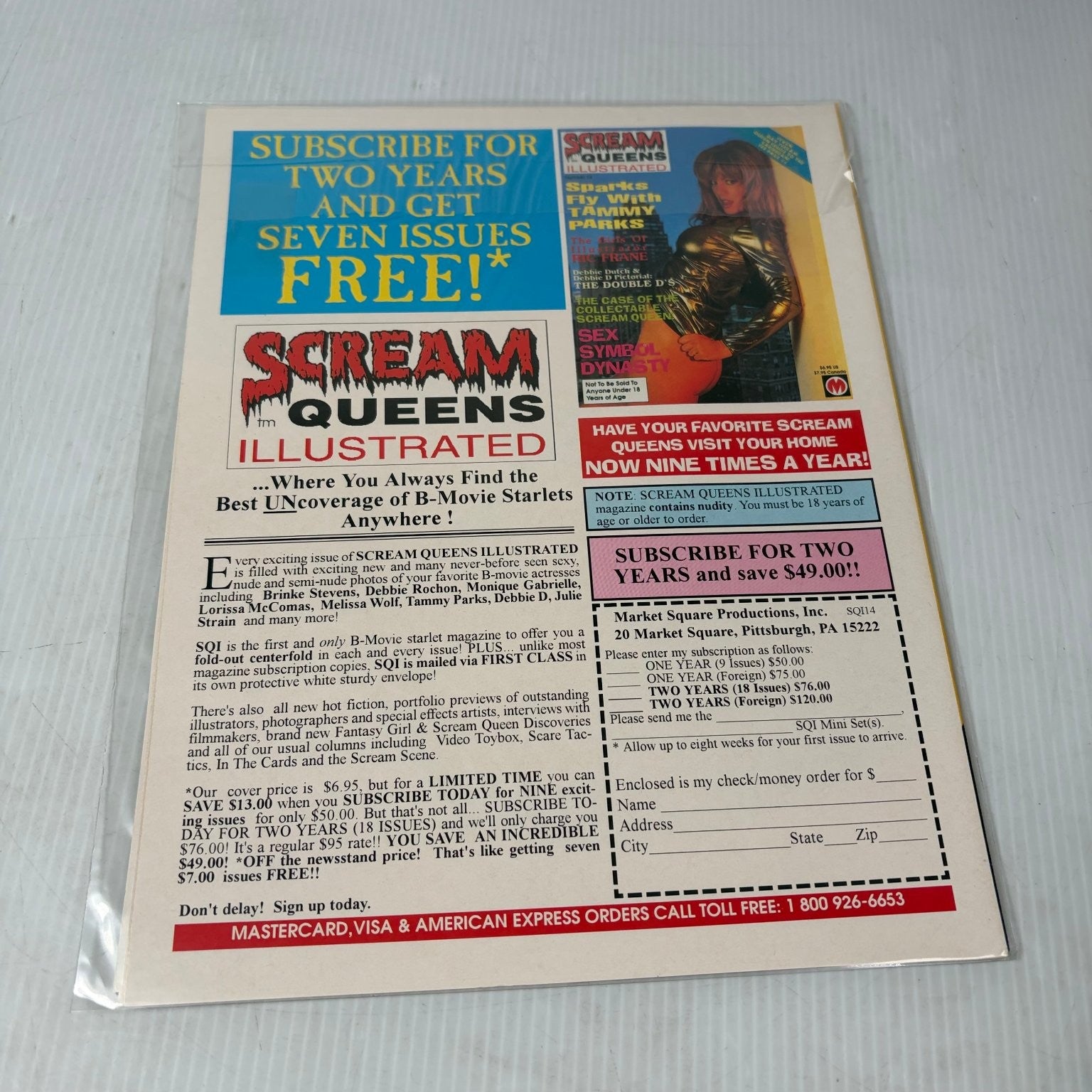 Scream Queens Illustrated Number 2 Tammy Parks Magazine Posterbook