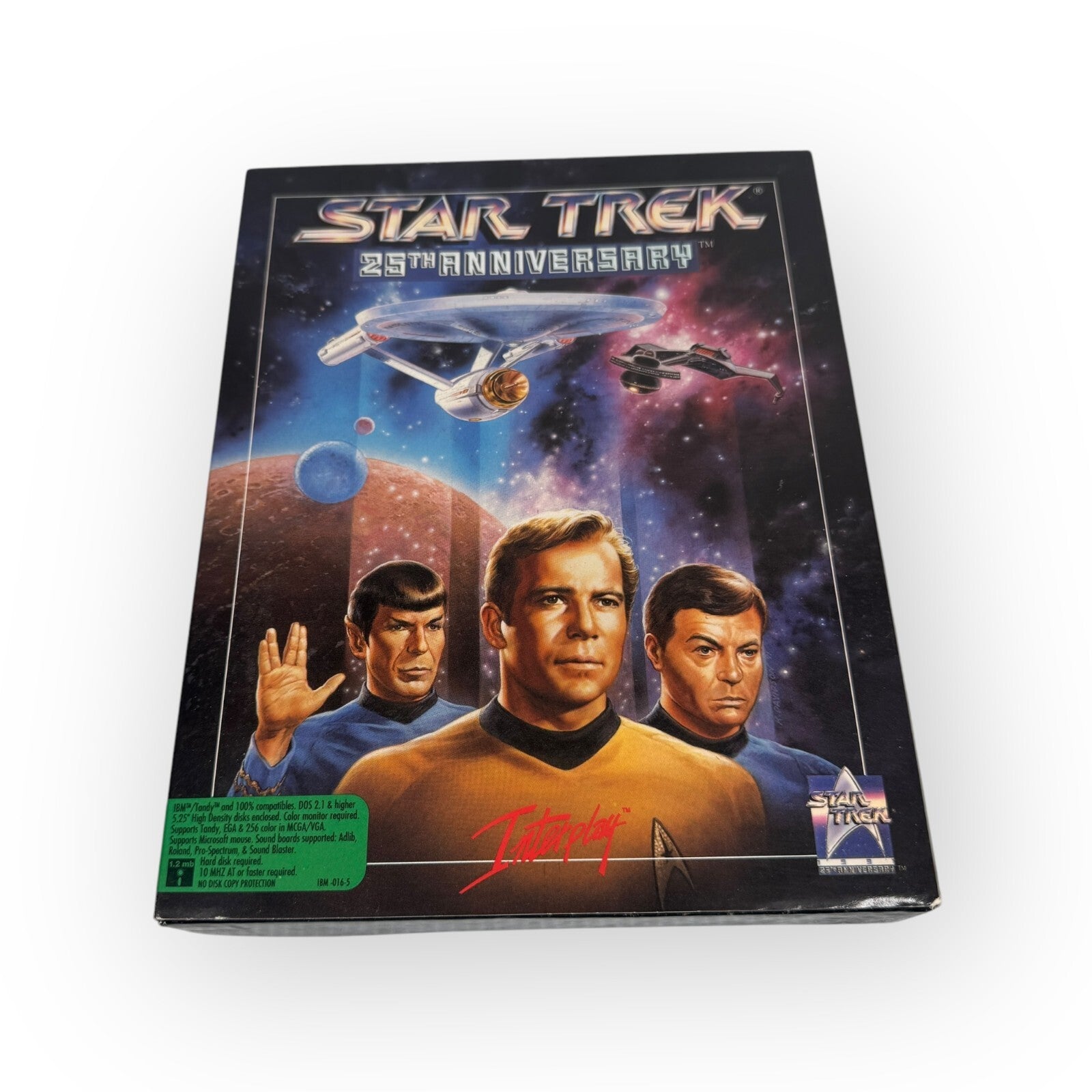 Star Trek 25th Anniversary IBM Tandy PC Game 5.25" Floppy Variant Complete