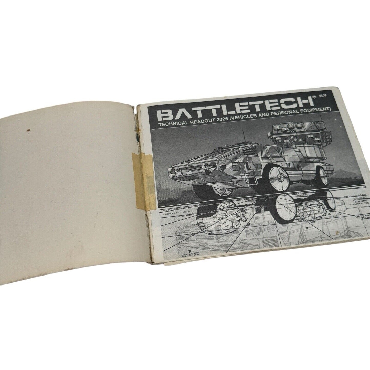 Battletech Technical Read Out 3026 - 1987 FASA 8606 RPG Book Heavily Worn