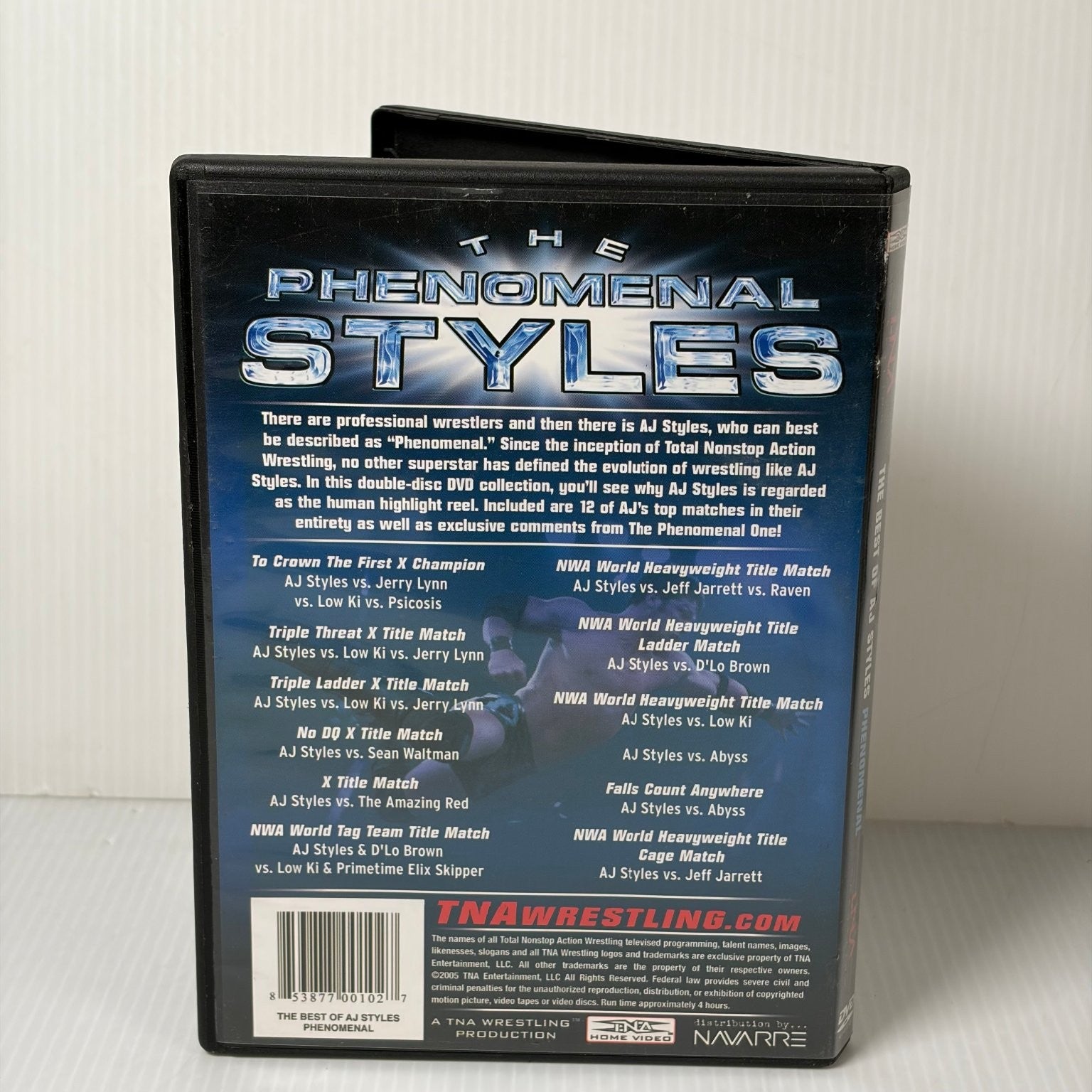 AJ Styles The Best Of DVD 2005 TNA Wrestling Phenomenal Collection 2-Disc Set