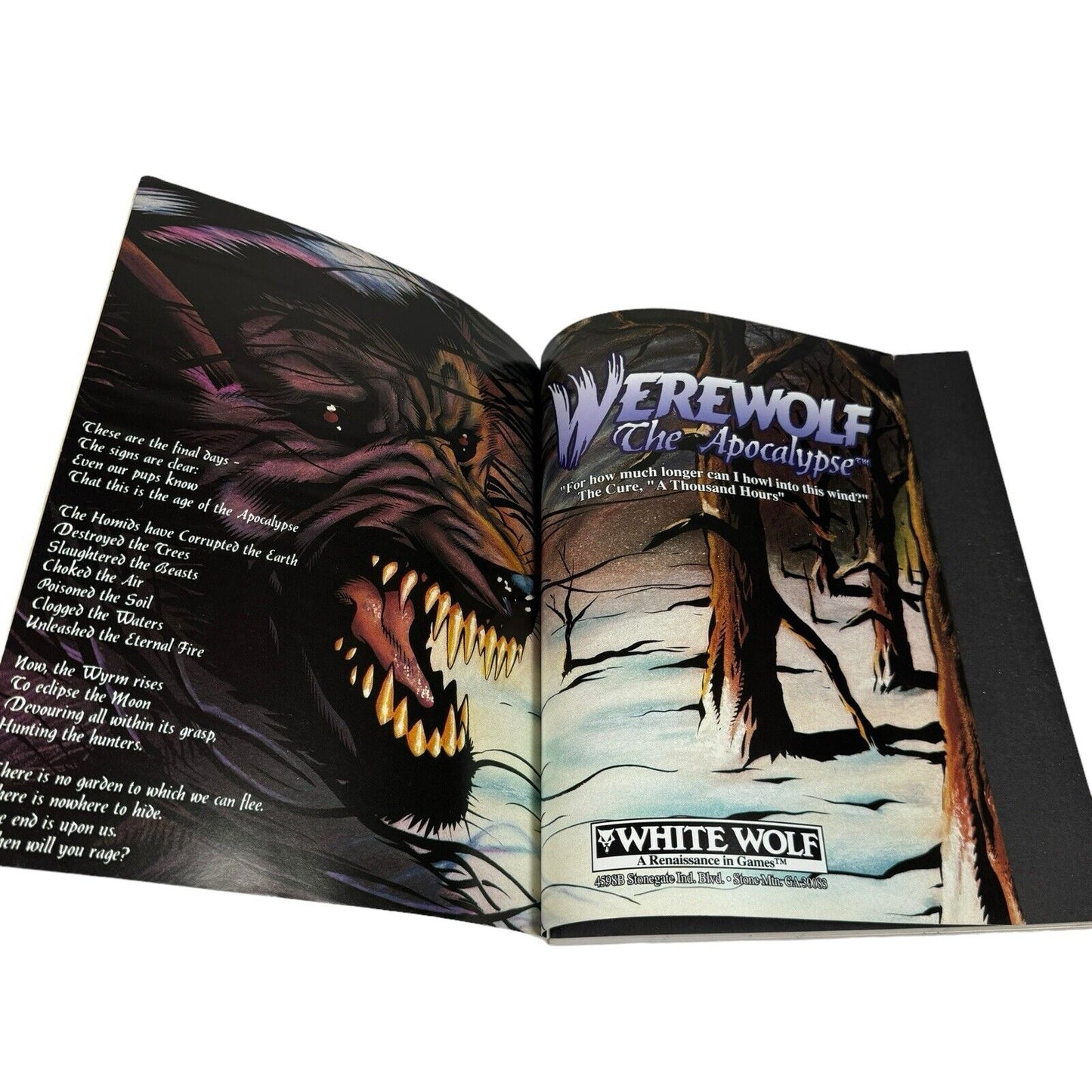 White Wolf Werewolf The Apocalypse Core Rulebook (1st Ed) WW3000