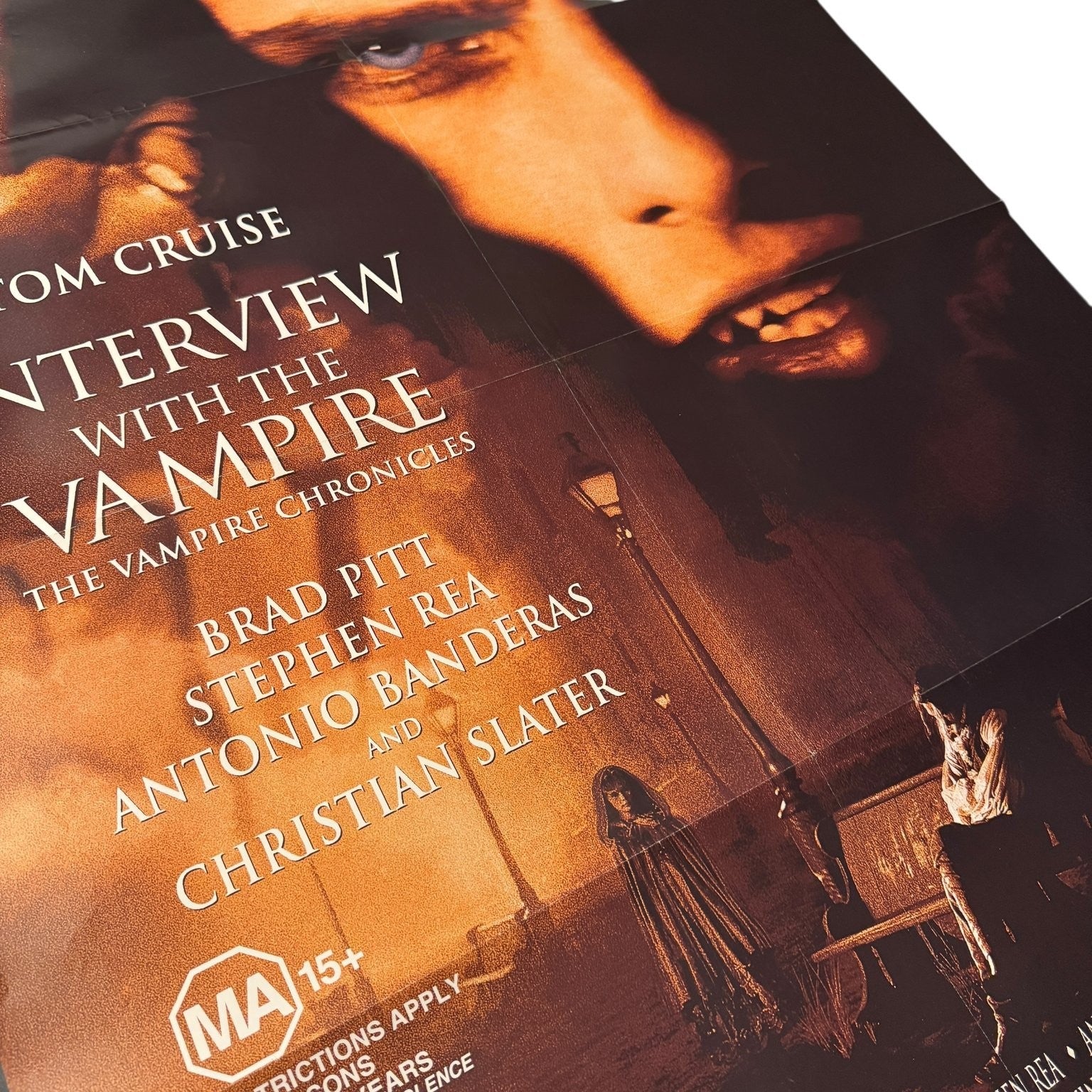 Vintage Interview With The Vampire 1994 One Sheet Movie Poster 27x40 Cruise Pitt