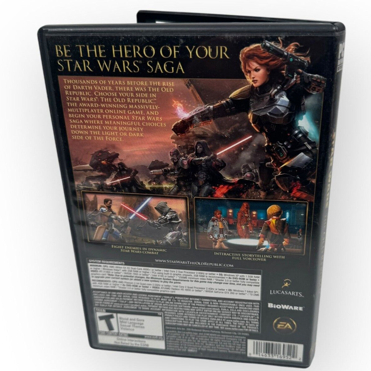 Star Wars the Old Republic 3-Disc (Windows PC, 2011) DVD-ROM Game (Not Knights)