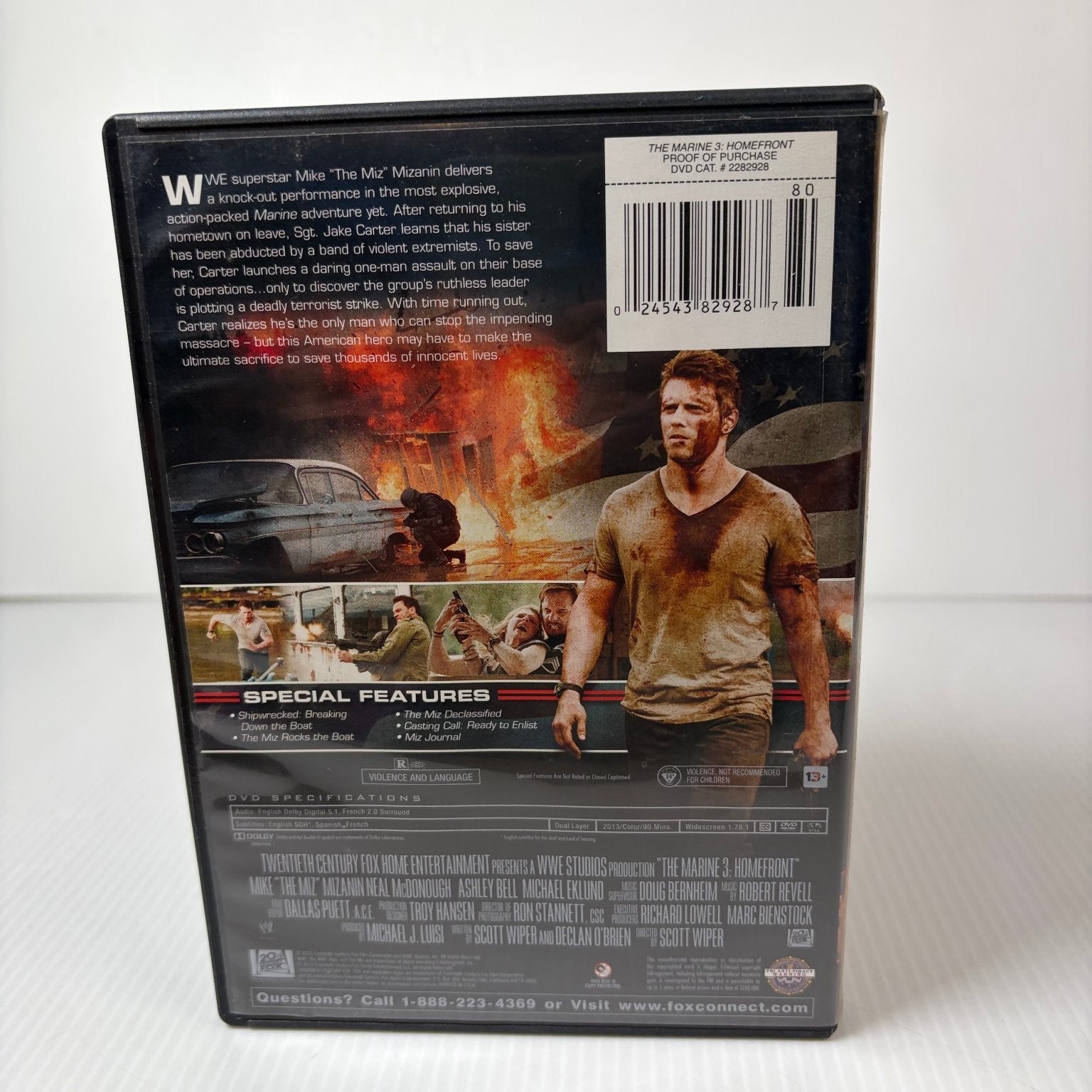 The Marine 3 Homefront DVD 2013 Mike "The Miz" Mizanin Action Thriller